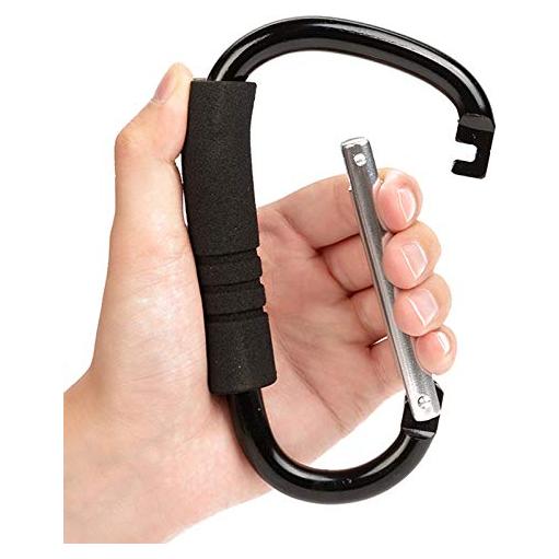 Ganchos para Cochecito Funbliss - Organizador de Bolsas Negro