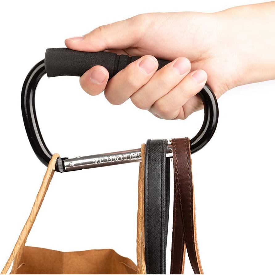 Ganchos para Cochecito Funbliss - Organizador de Bolsas Negro