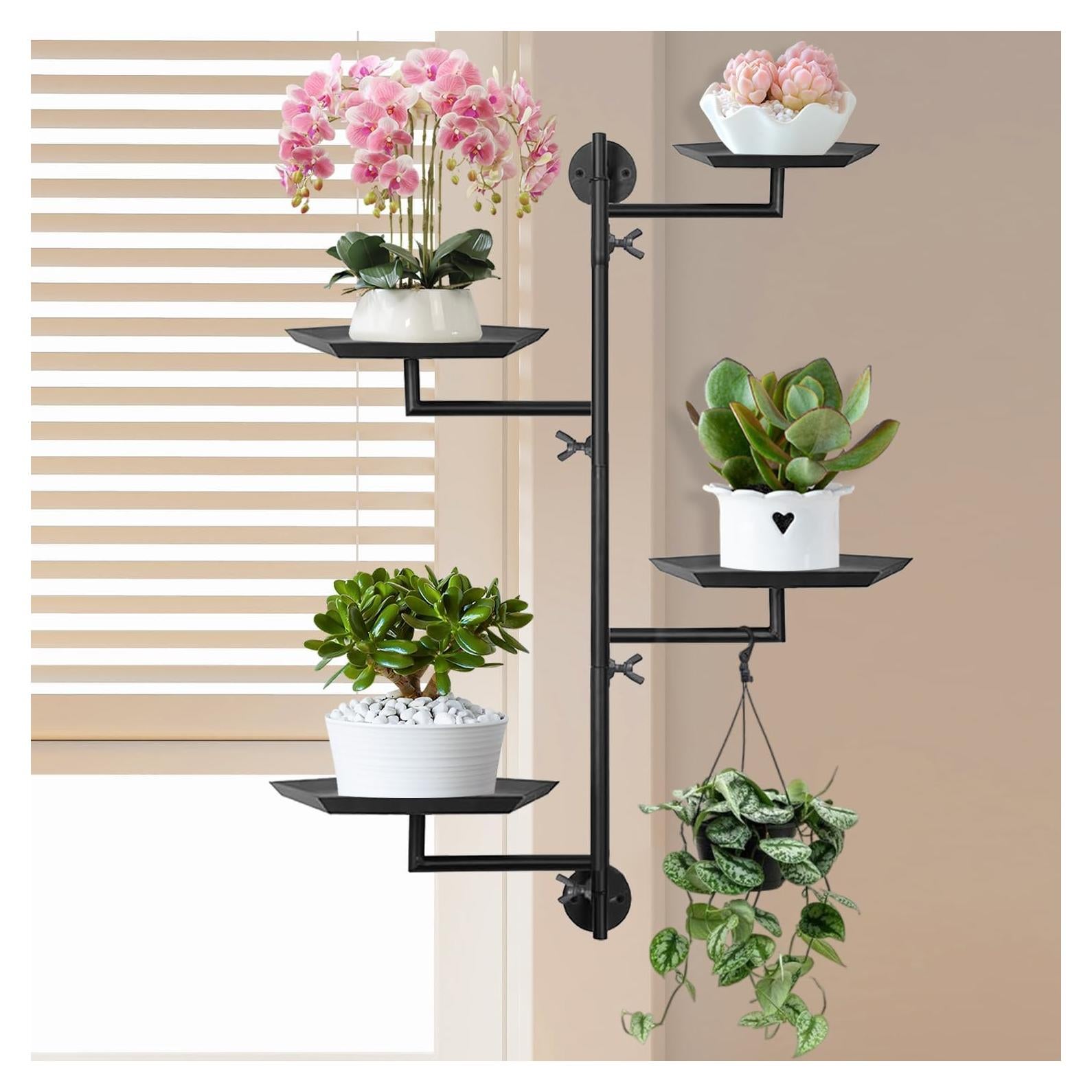 Soporte de Plantas FT HITA 4 Niveles Negro Diamante