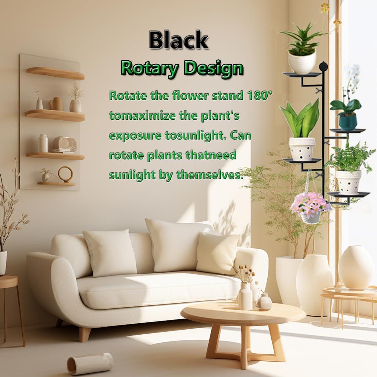 Soporte de Plantas FT HITA 4 Niveles Negro Diamante