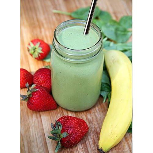 Popotes de Acero Inoxidable ALINK, Set de 4 Reutilizables 23 cm