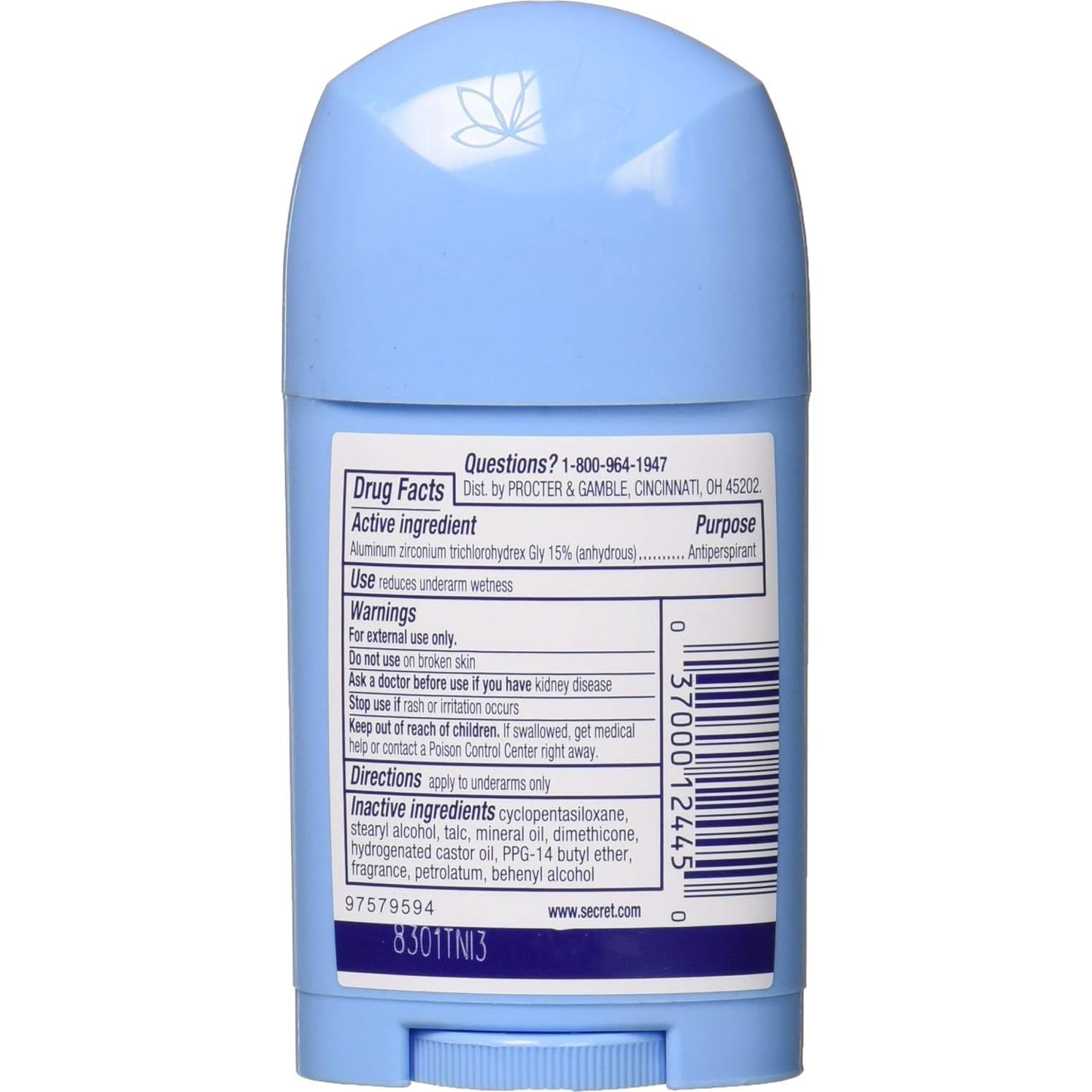 Desodorante Antitranspirante Sólido Secreto Ducha Fresco 48g