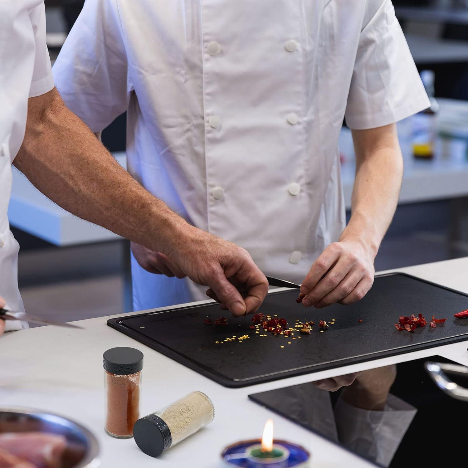 Tarros de Especias de Vidrio Tianifa 85ml con Tapas Negras - 2 Pcs