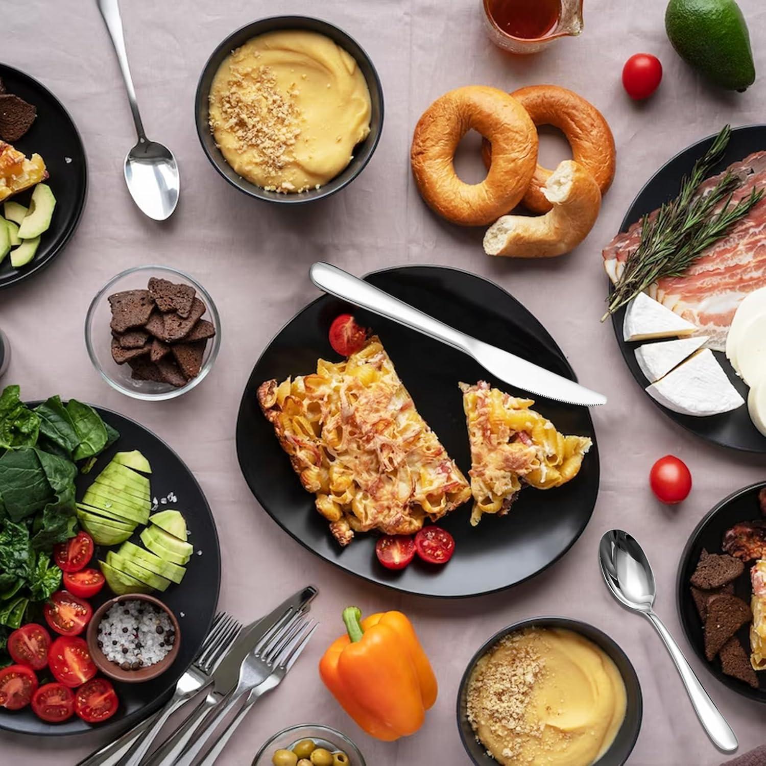 Juego de Cena SANTUO 12 Piezas Acero Inoxidable Apto Lavavajillas