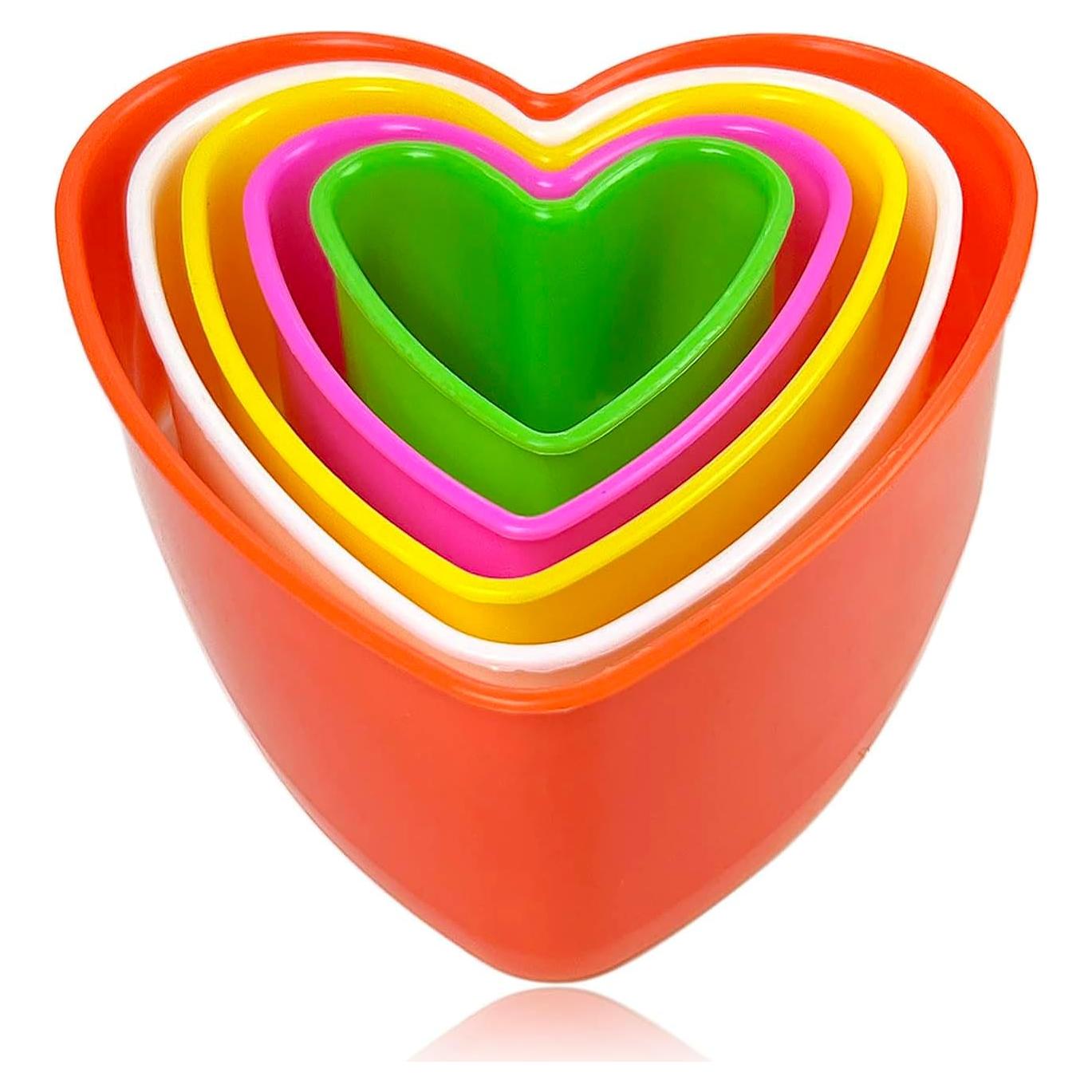 Juego de Cortadores de Galletas Corazón Yuntop - 5 Piezas