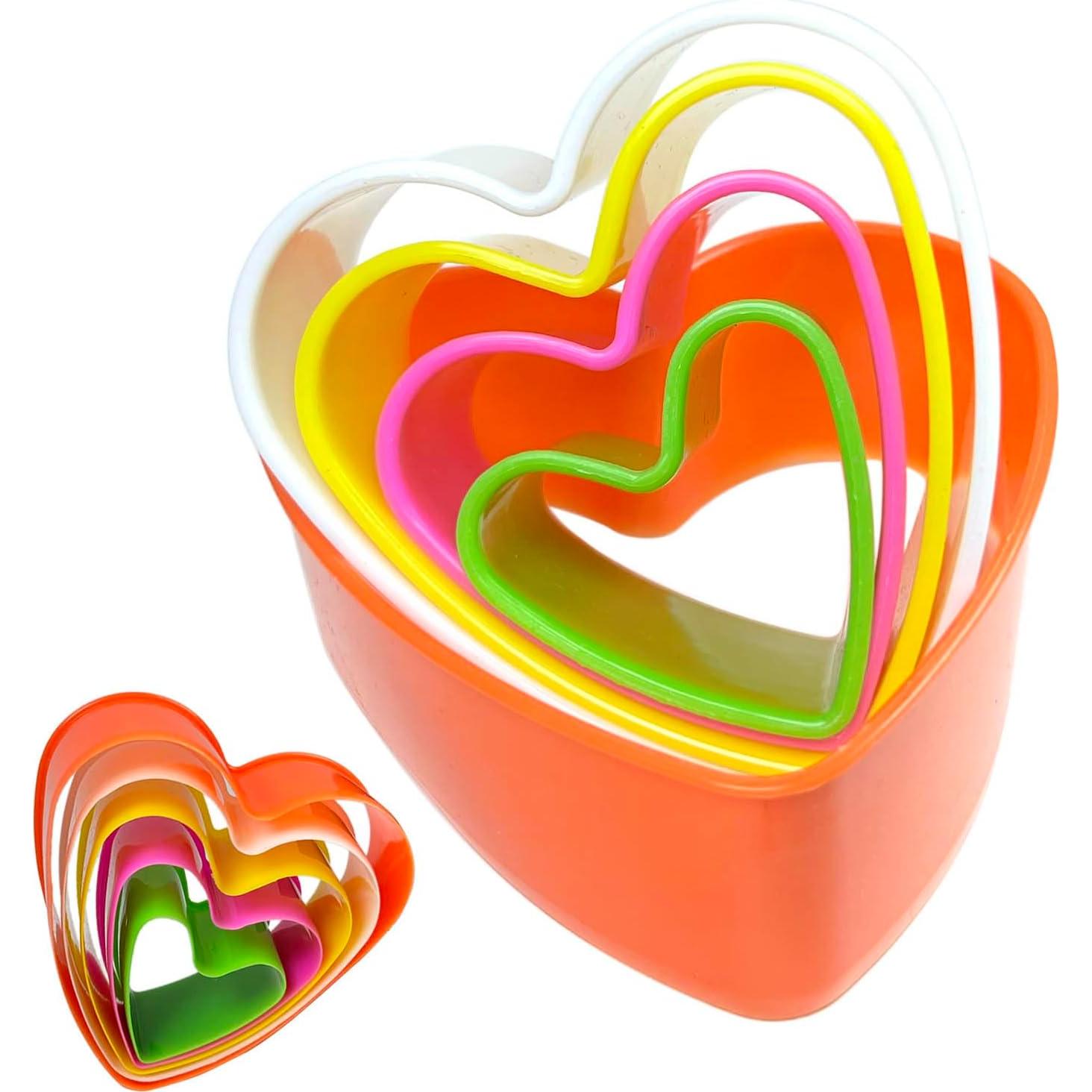 Juego de Cortadores de Galletas Corazón Yuntop - 5 Piezas