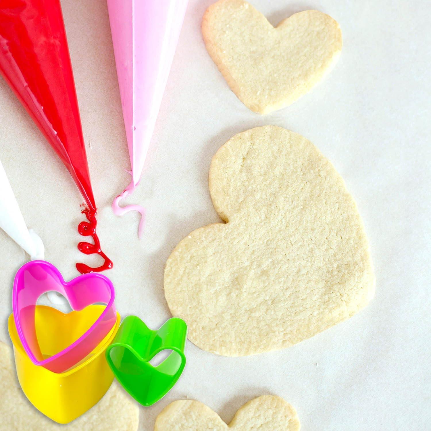 Juego de Cortadores de Galletas Corazón Yuntop - 5 Piezas