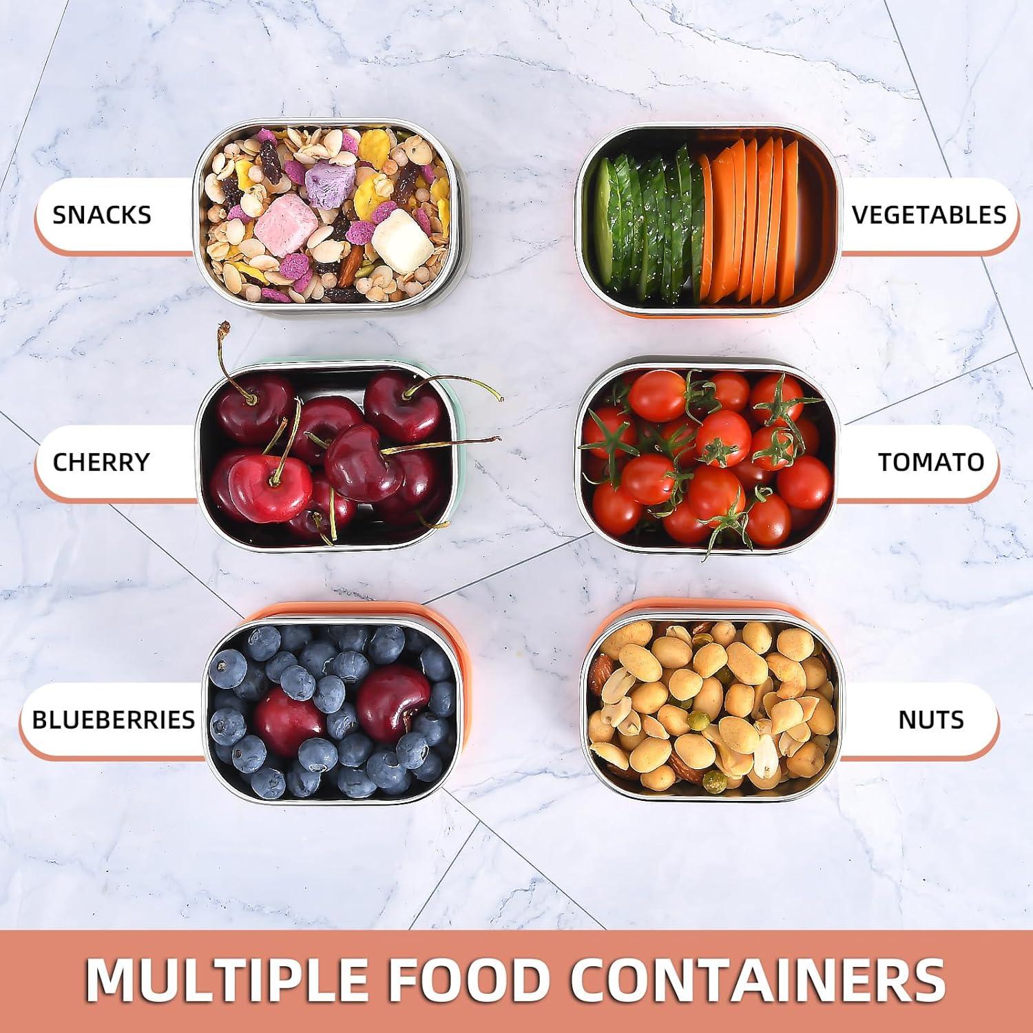 Contenedores de Aperitivos de Acero Inoxidable UPTRUST 240ml 3pcs