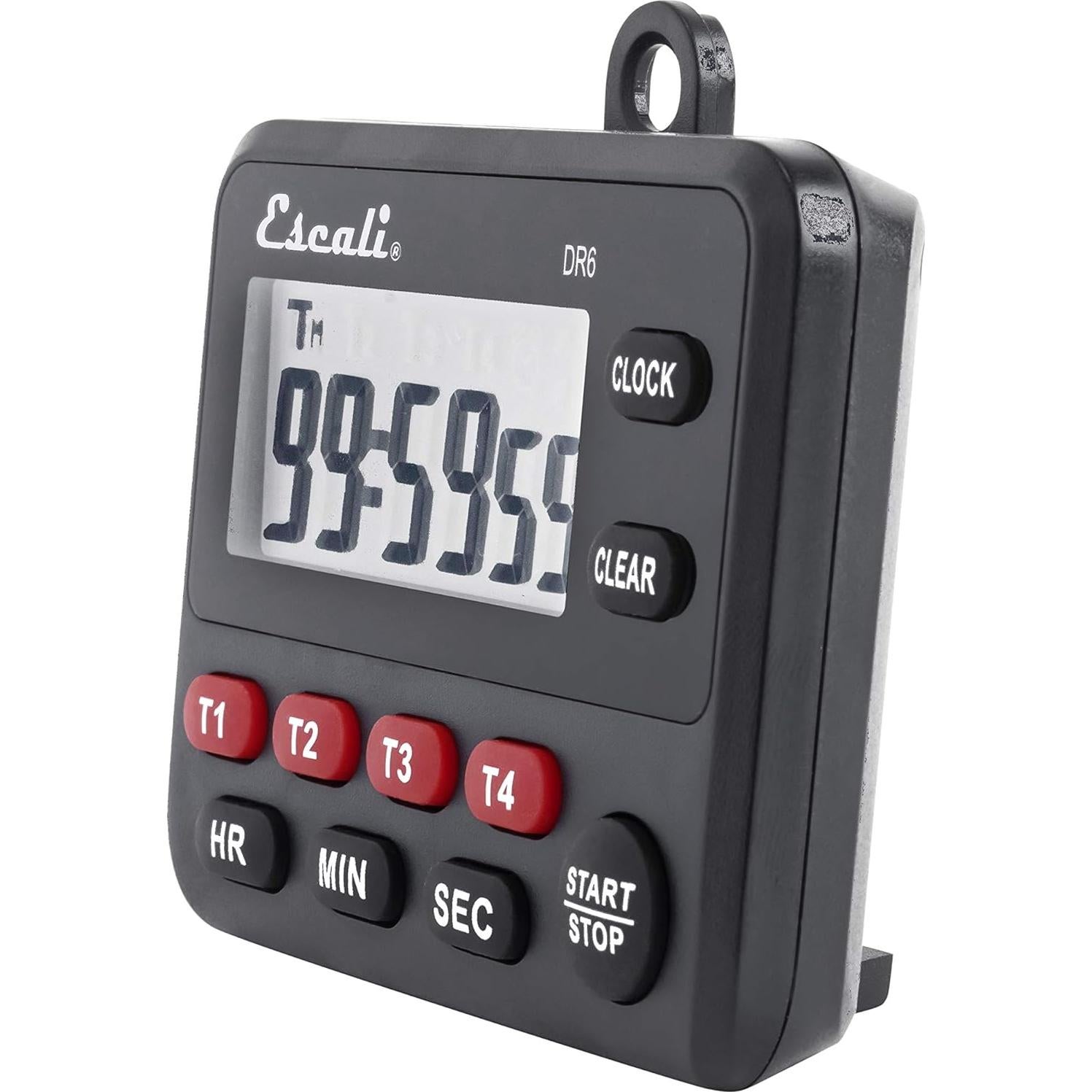 Temporizador Digital de Cocina Escali DR6 4 Eventos con Alarma