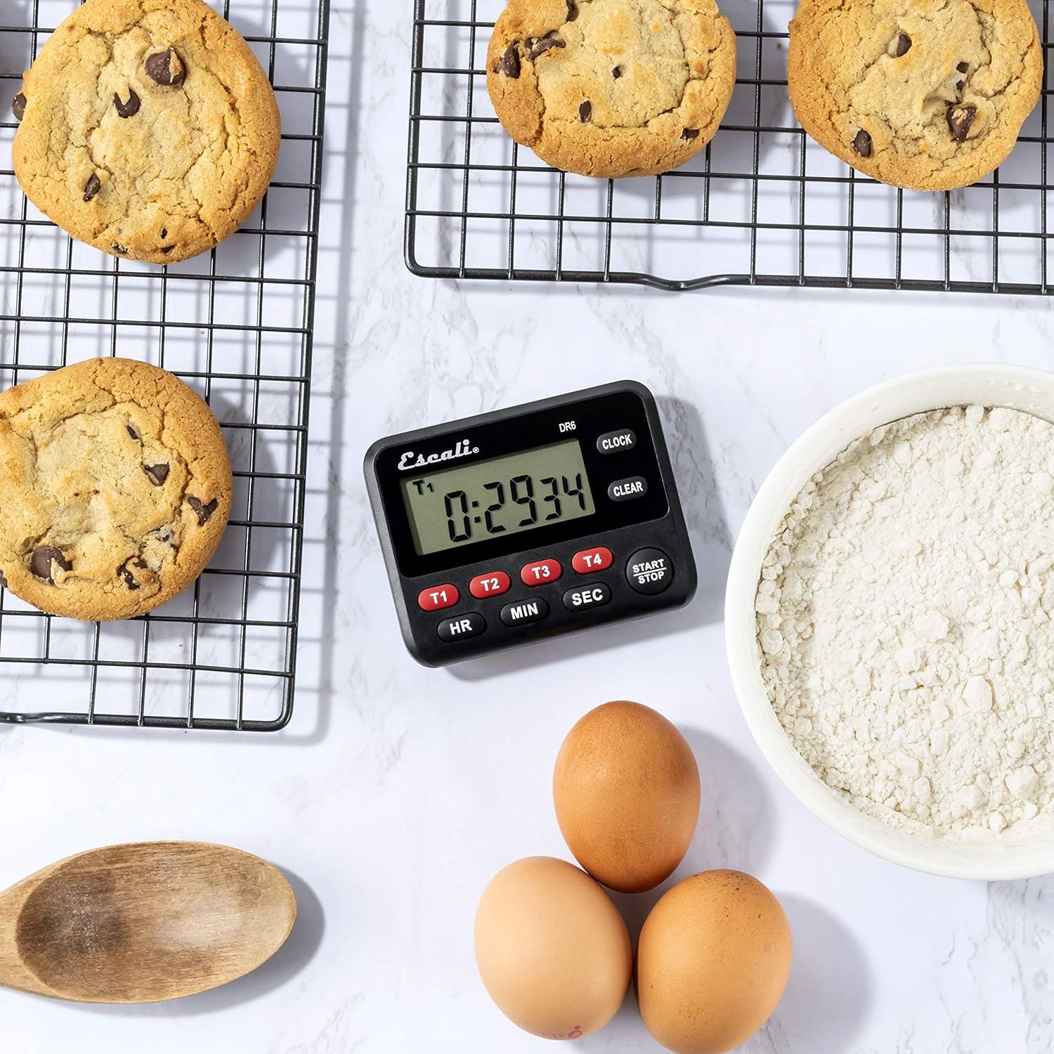 Temporizador Digital de Cocina Escali DR6 4 Eventos con Alarma