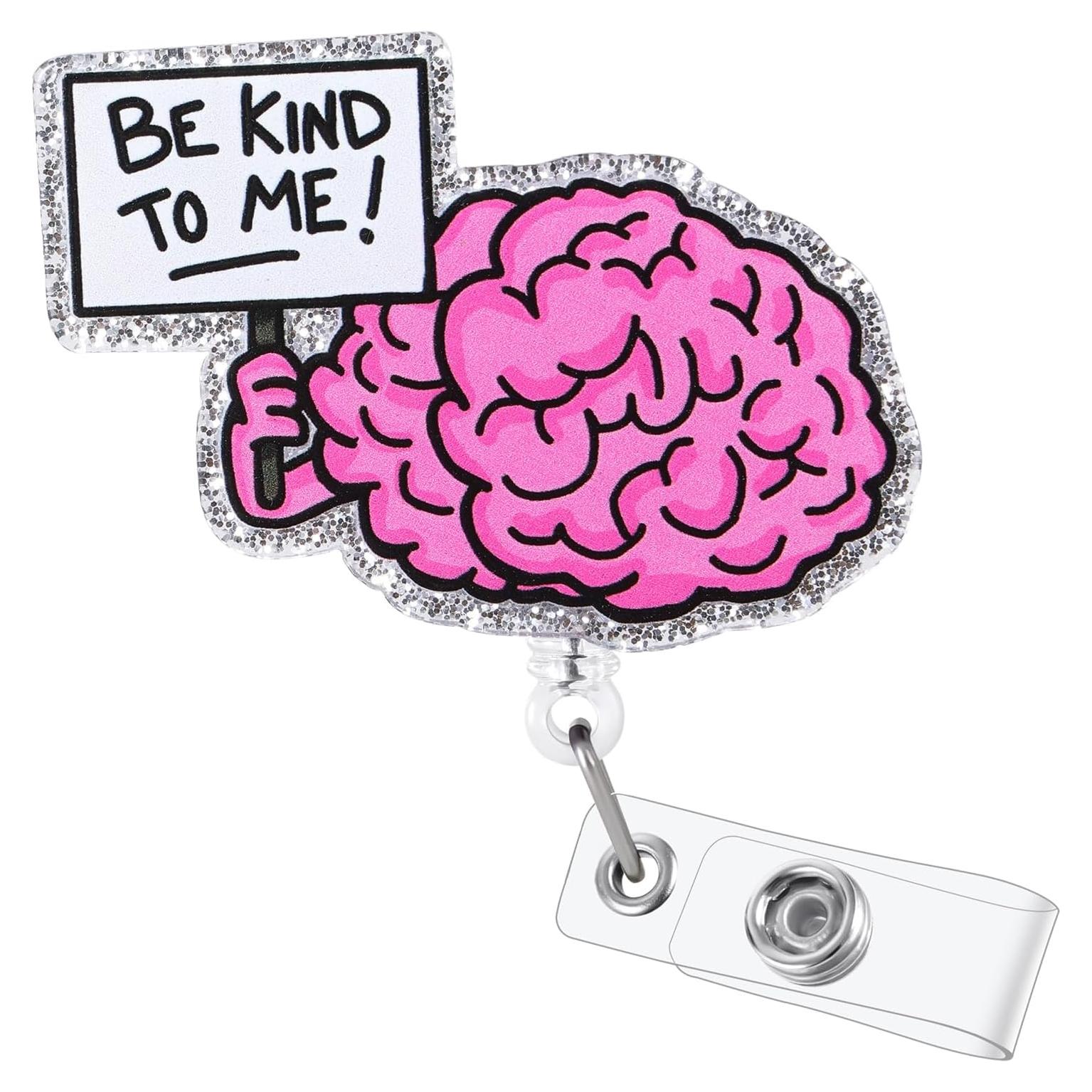 Soporte de Insignia Retráctil BEZTN 'Sé Amable Conmigo' para Enfermeras