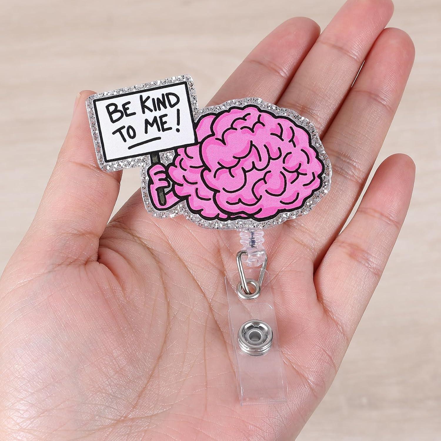 Soporte de Insignia Retráctil BEZTN 'Sé Amable Conmigo' para Enfermeras