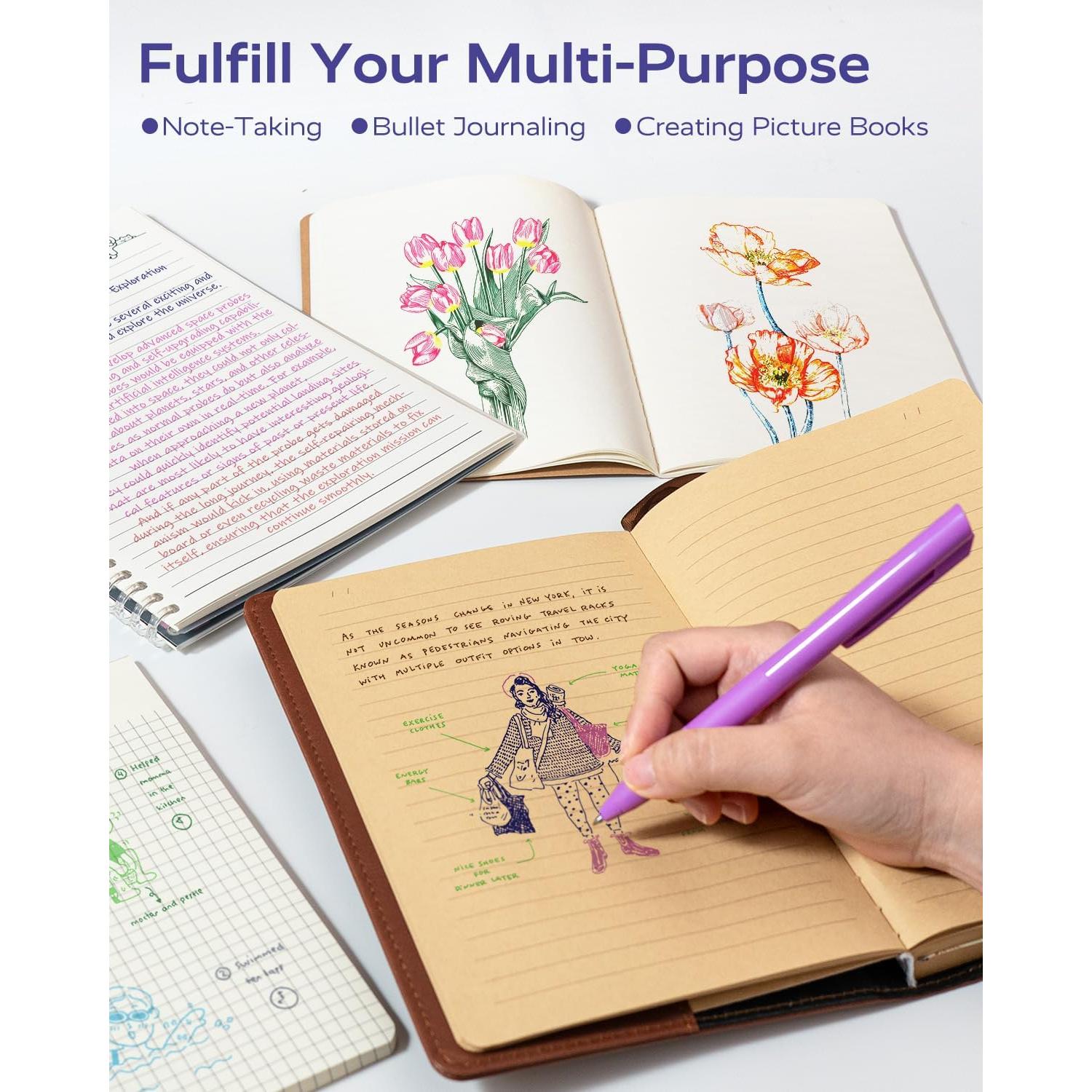 Juego de 12 bolígrafos de gel Four Candies, 0.7mm, multicolor