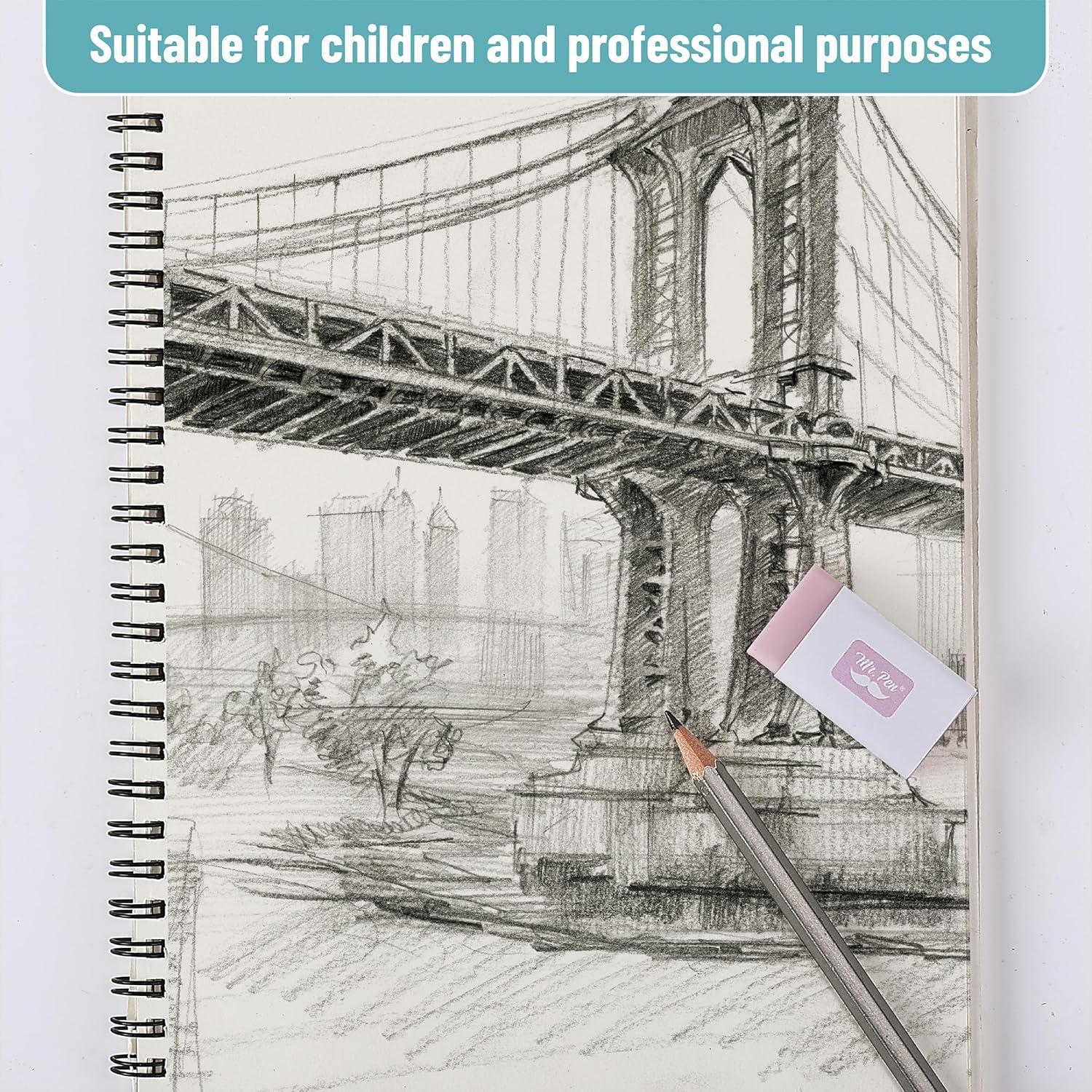 Gomas de Borrar Mr. Pen - 10 Paquete Colores Morandi