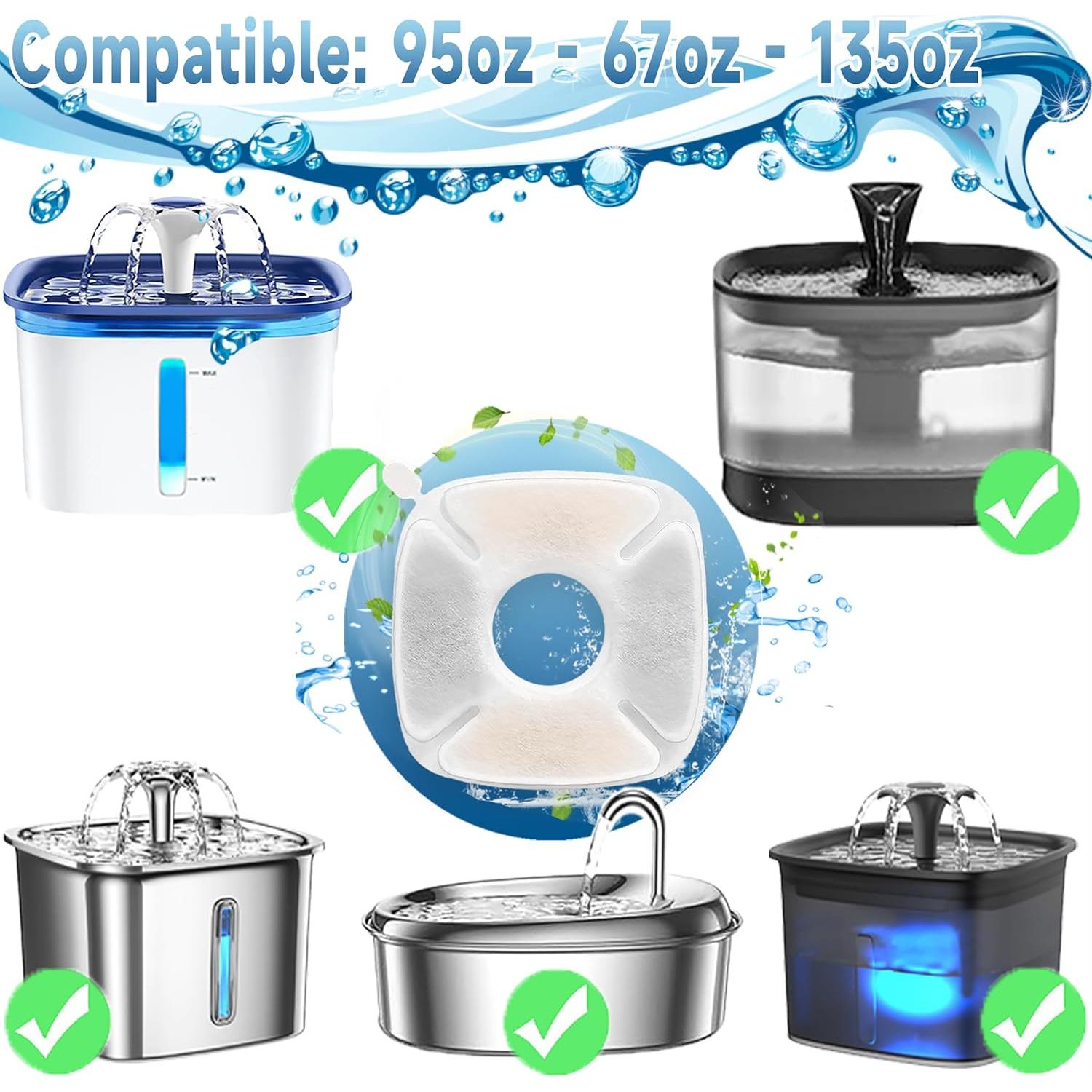 18 Filtros de Reemplazo OPISICEN para Fuente de Gatos 2.8L 4L