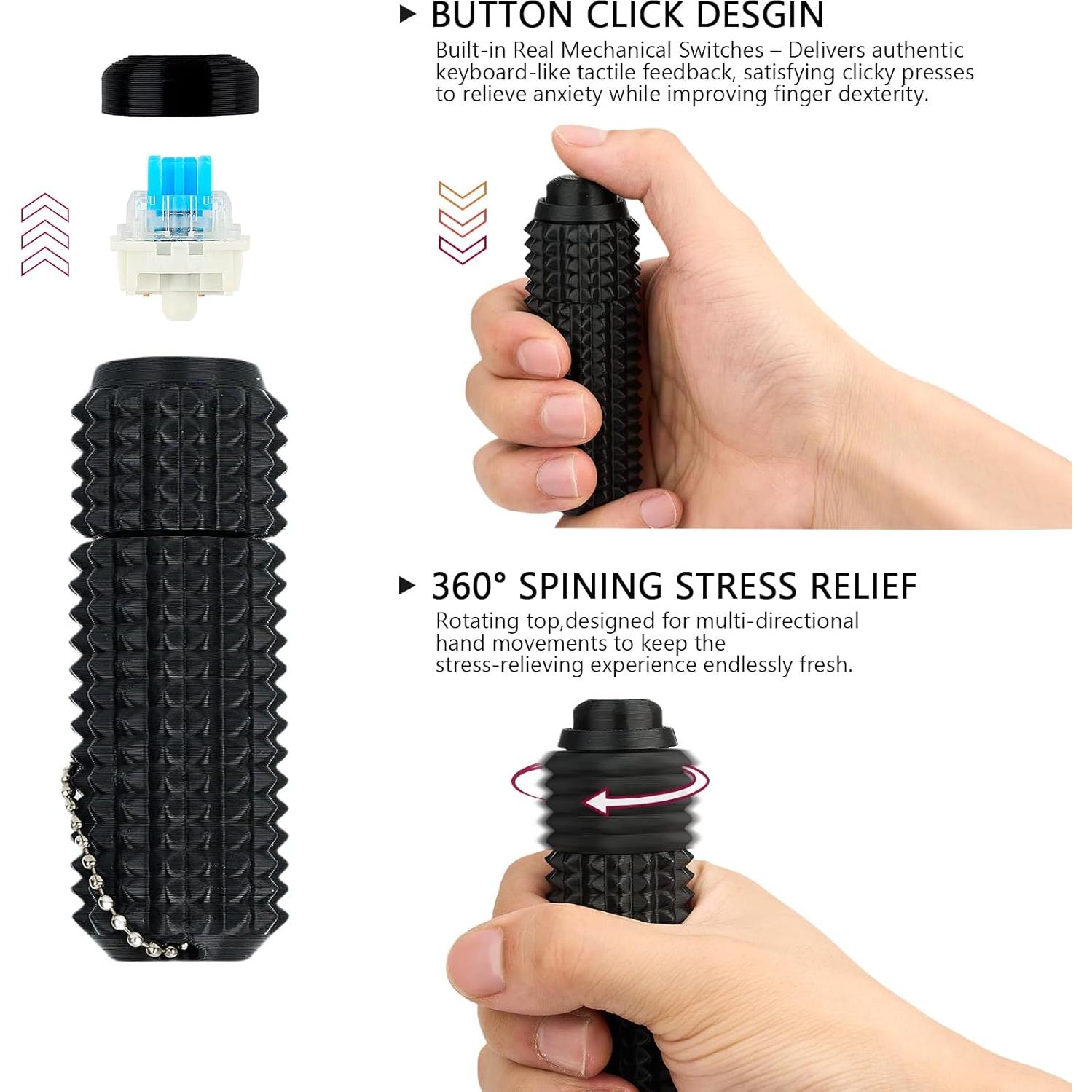 Juguete Antiestrés Little Ouchies 3-en-1 con Llavero