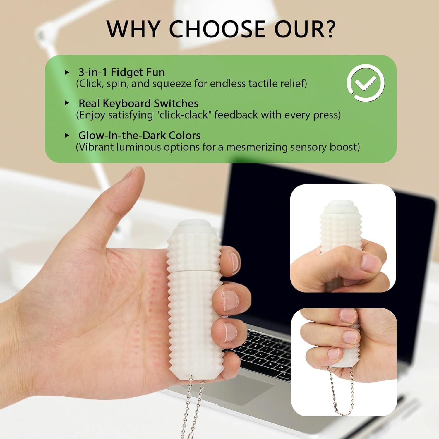 Llaveros Antiestrés Pequeños Ouchies 2 Piezas Estimulantes