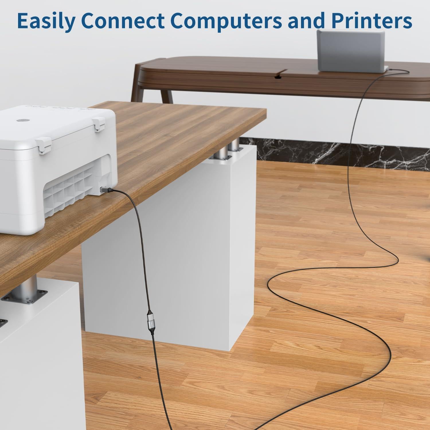 Cable de Extensión USB 3.0 QianLink 1.0 m Trenzado Nylon Gris