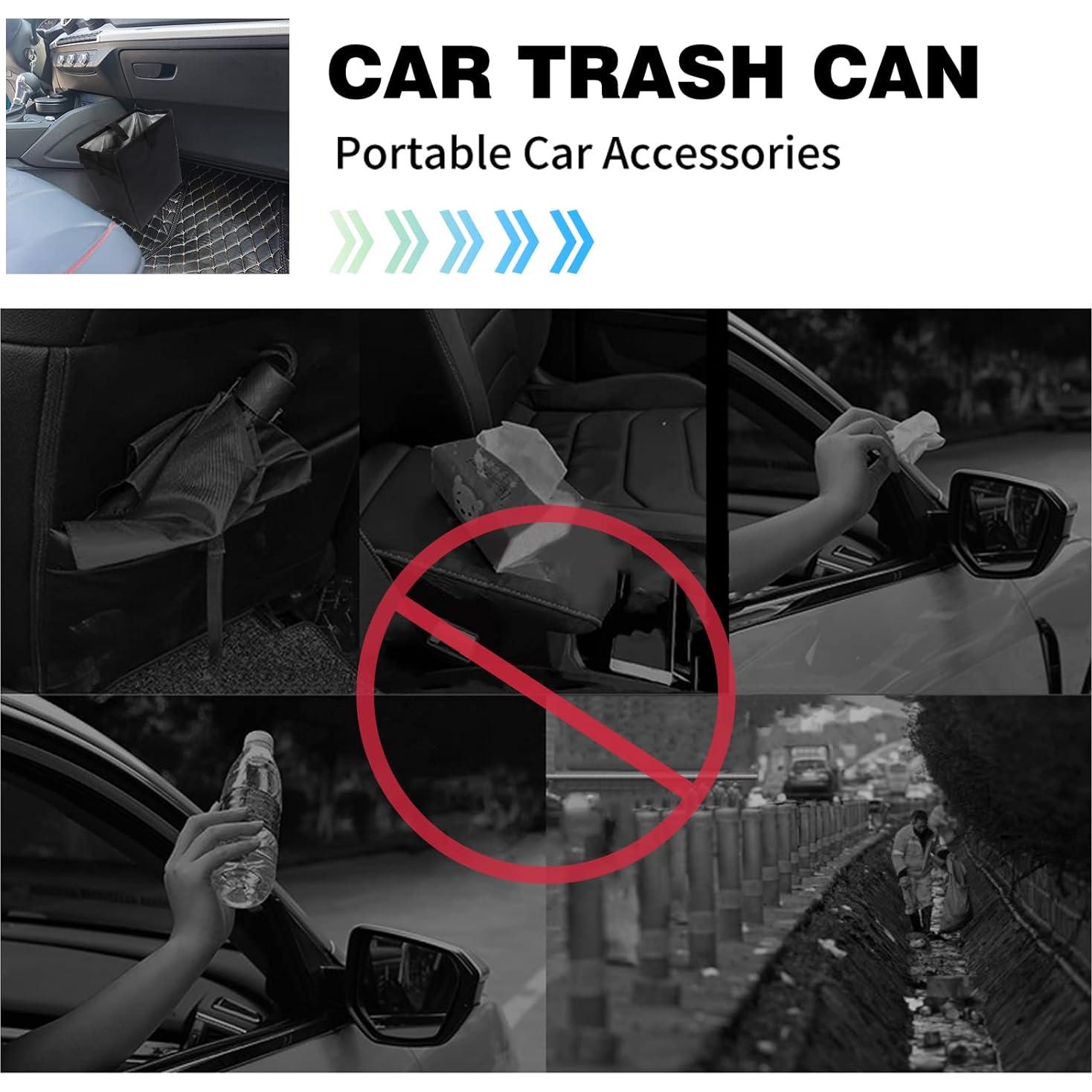 Bote de Basura para Auto Homelove Plegable Impermeable Negro