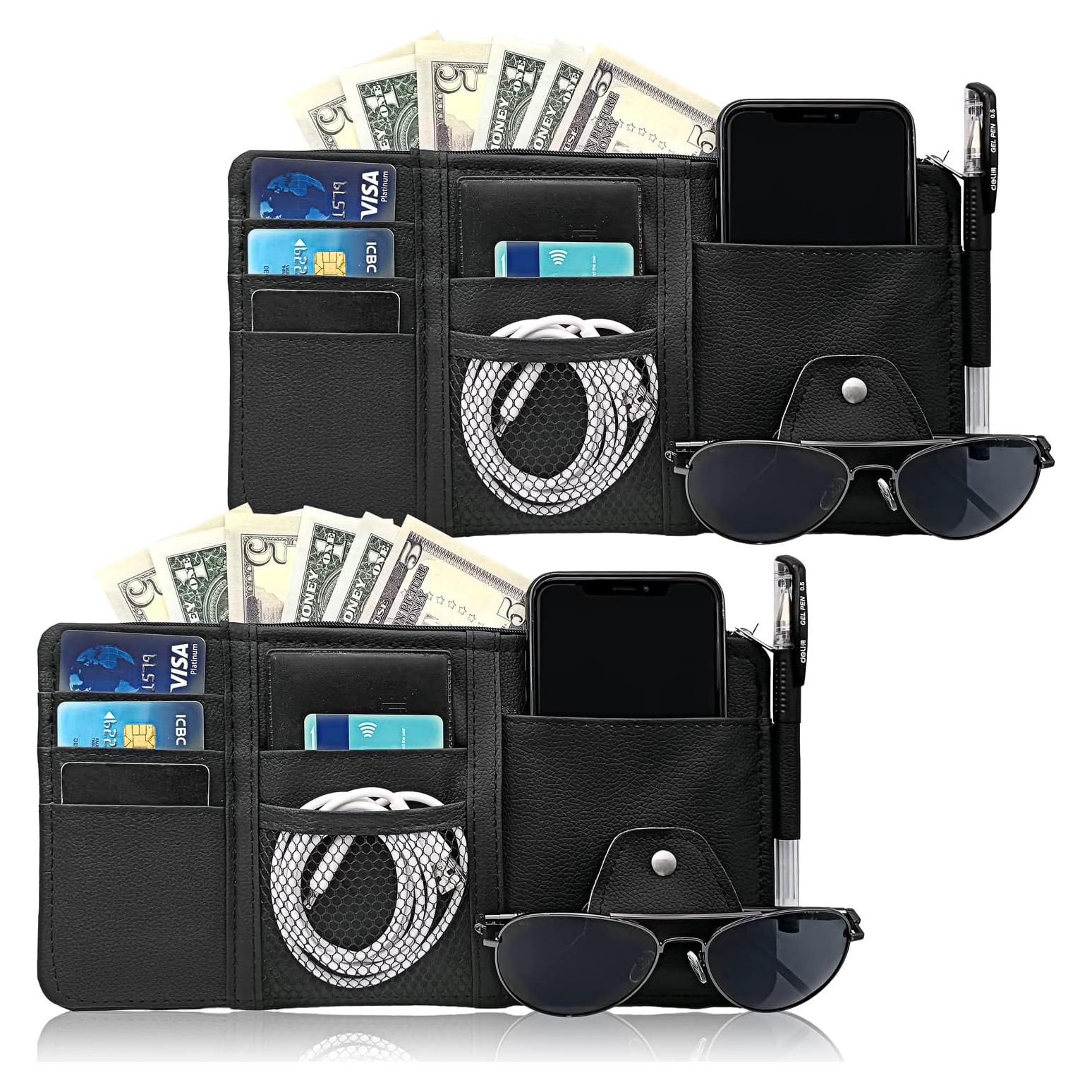 Organizador de Visera de Sol Keedolla - 2 Pcs Negro