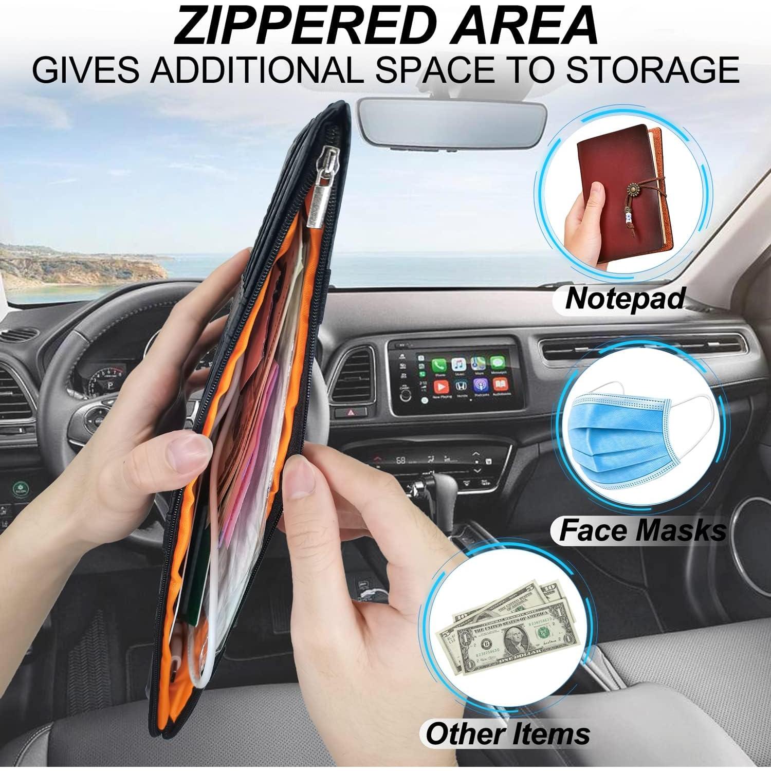 Organizador de Visera de Sol Keedolla - 2 Pcs Negro