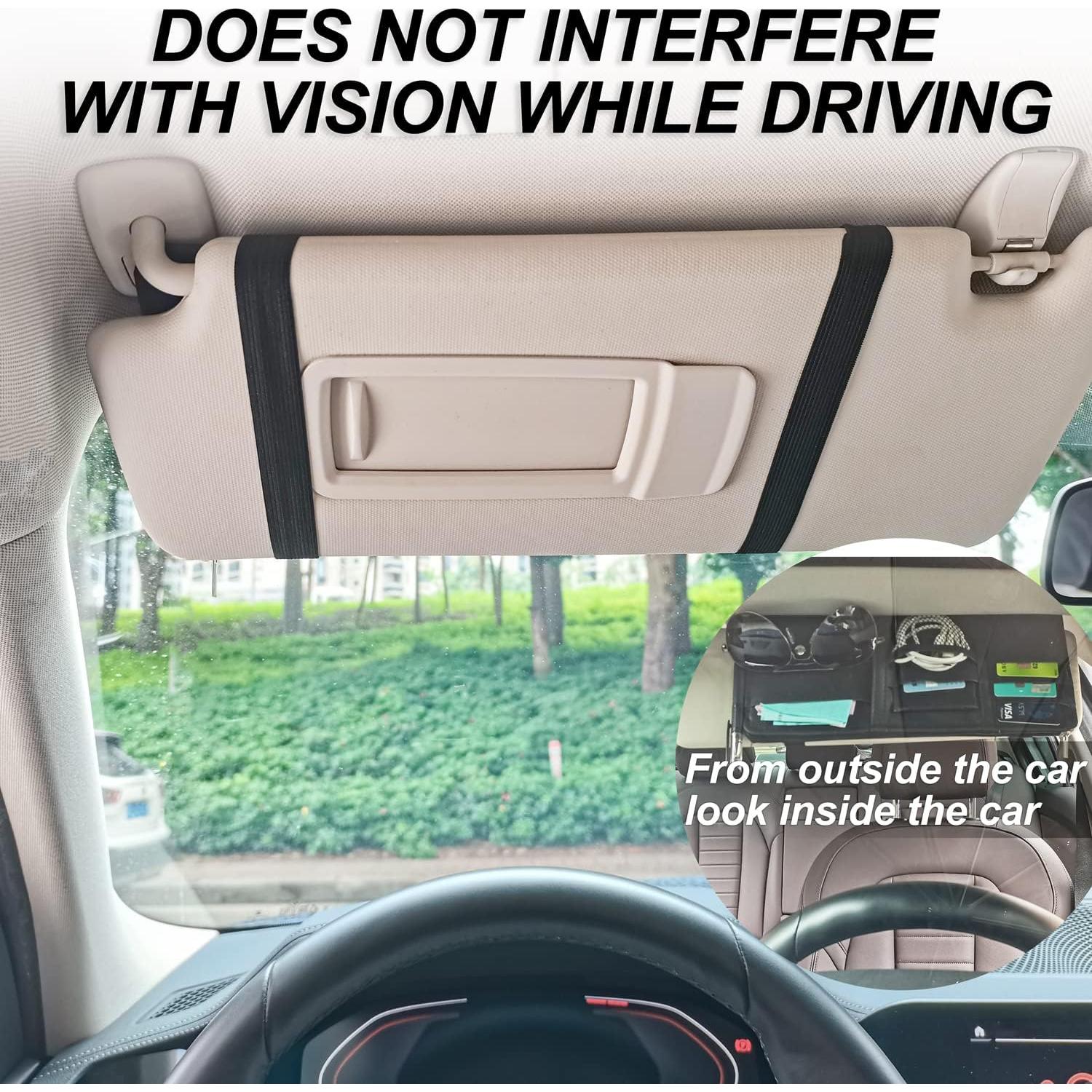 Organizador de Visera de Sol Keedolla - 2 Pcs Negro