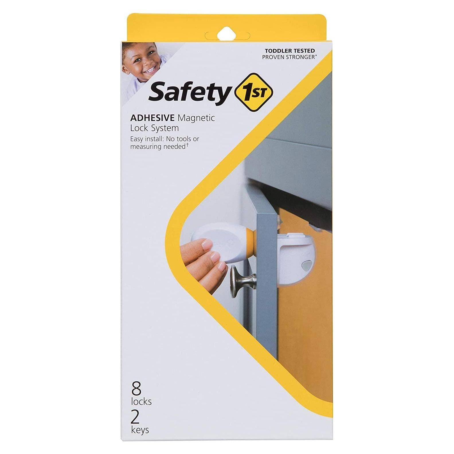 Sistema de Cerradura Magnética Adhesiva Safety 1st - 8 Cerraduras y 2 Llaves