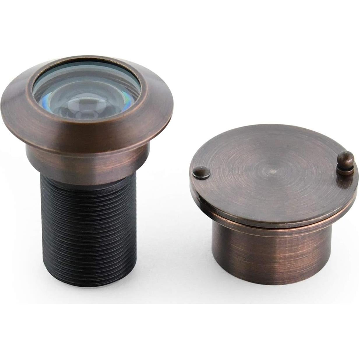 Mirador de Puerta Earl Diamond Latón Macizo 220° Bronce Envejecido