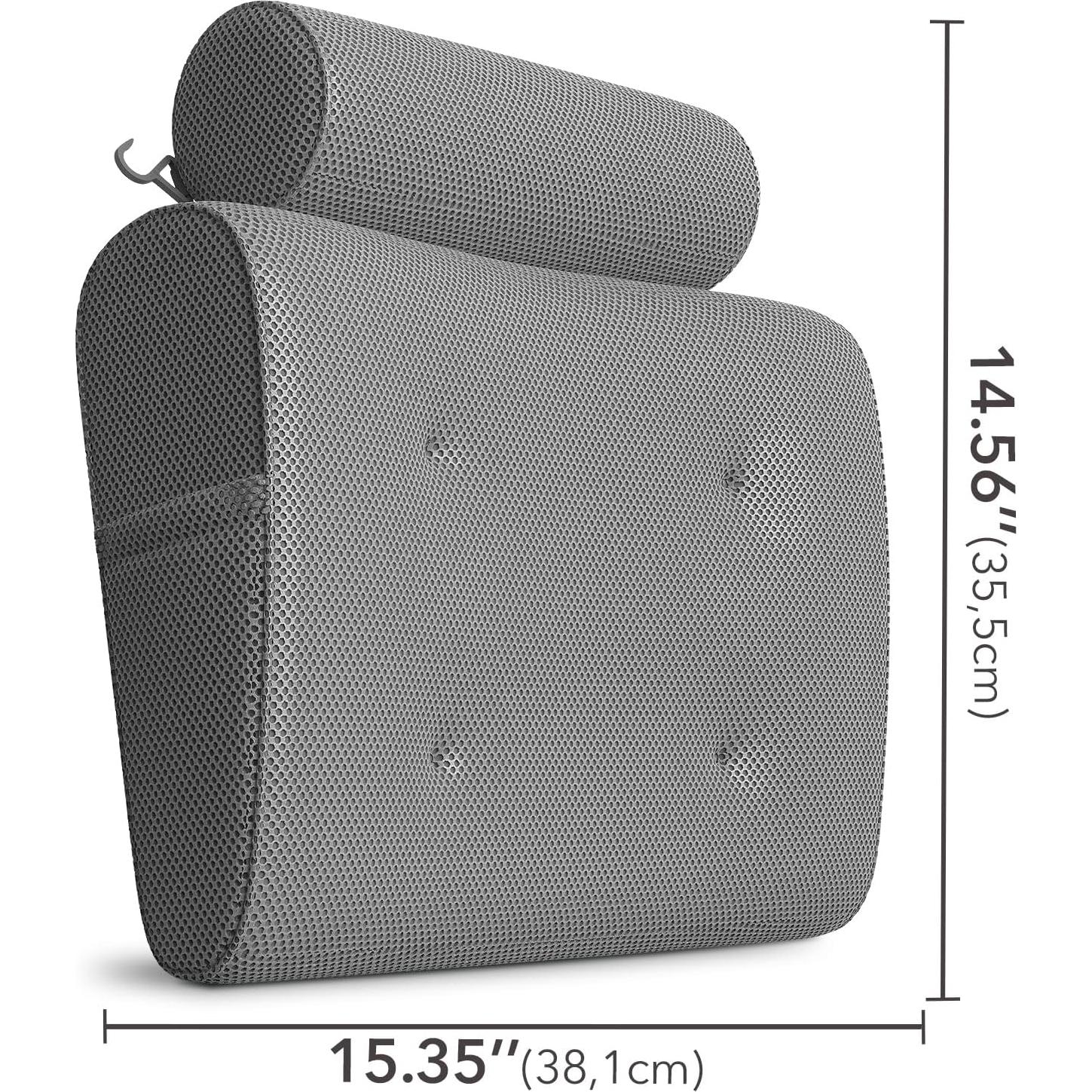 Almohada de Baño de Lujo Everlasting Comfort - Gris, Antideslizante