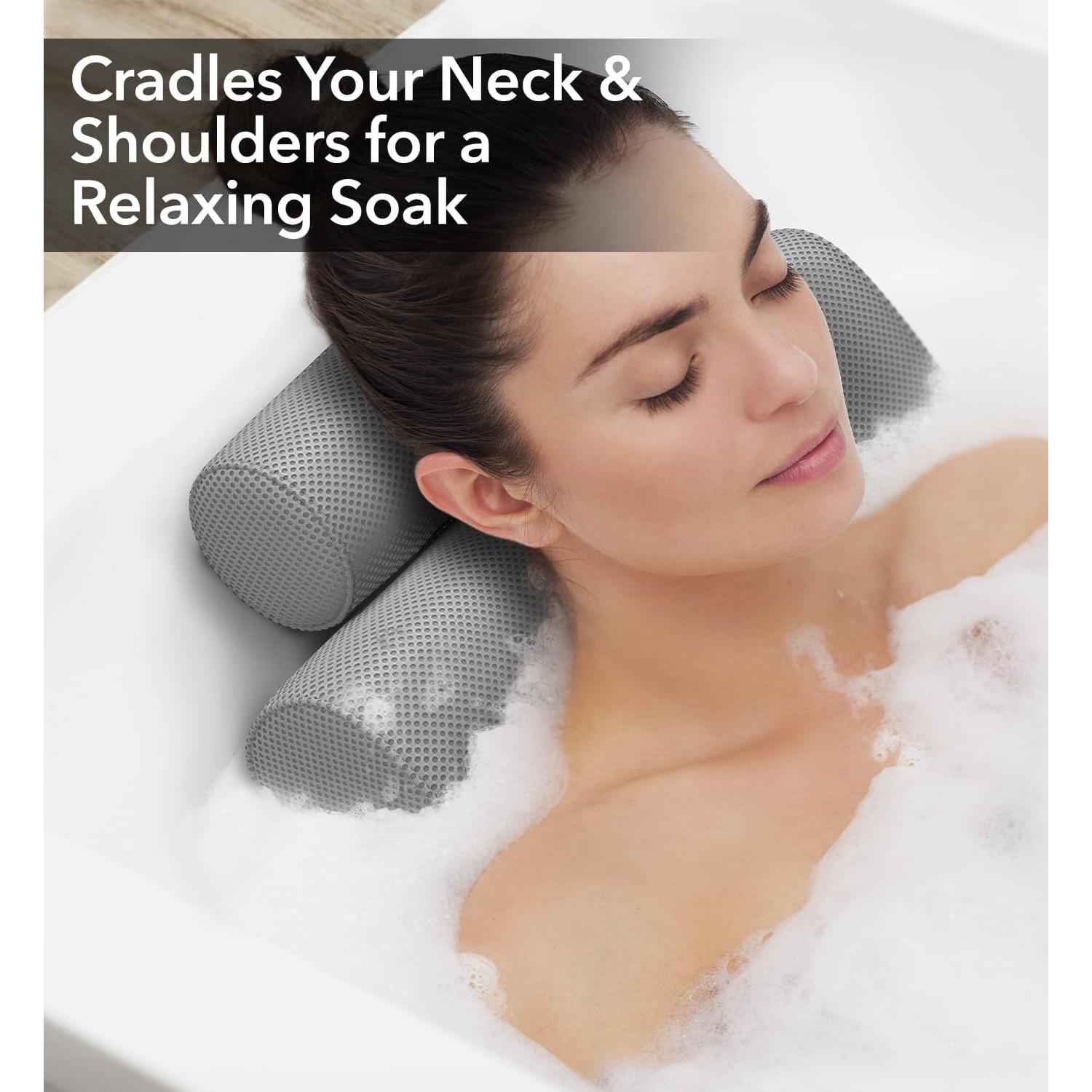 Almohada de Baño de Lujo Everlasting Comfort - Gris, Antideslizante