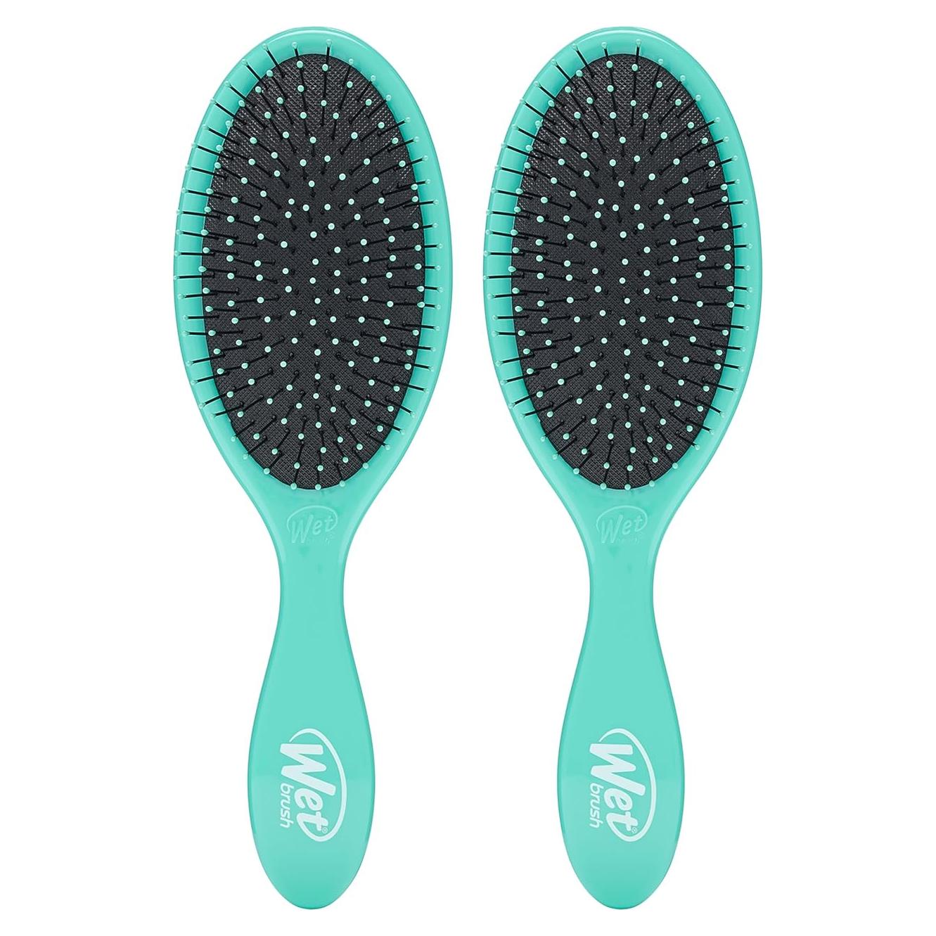 Cepillo Desenredante Wet Brush Original Aqua - Paquete de 2