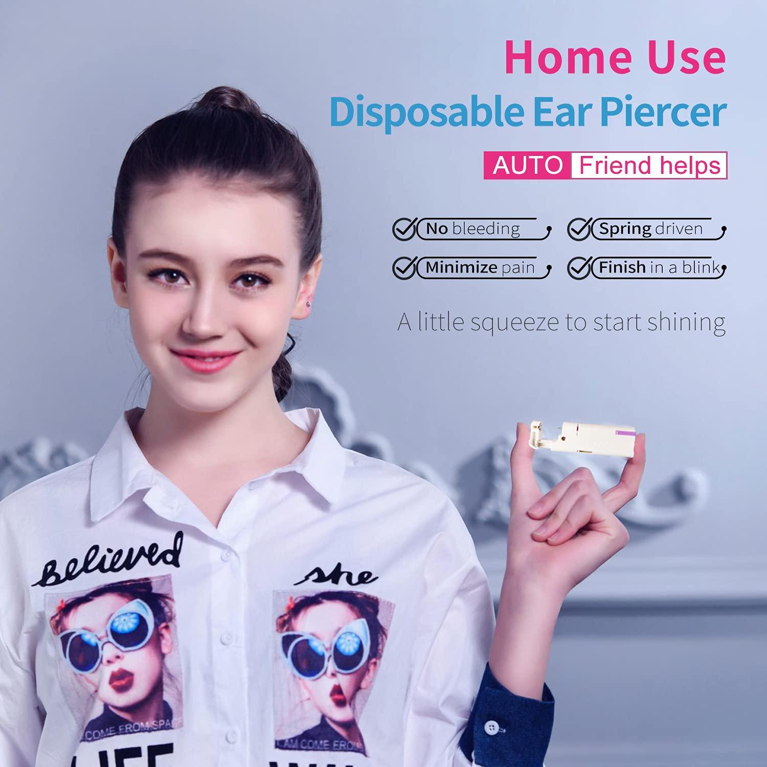 Kit de Perforación de Orejas Firstomato 2 Piezas Oro 24K