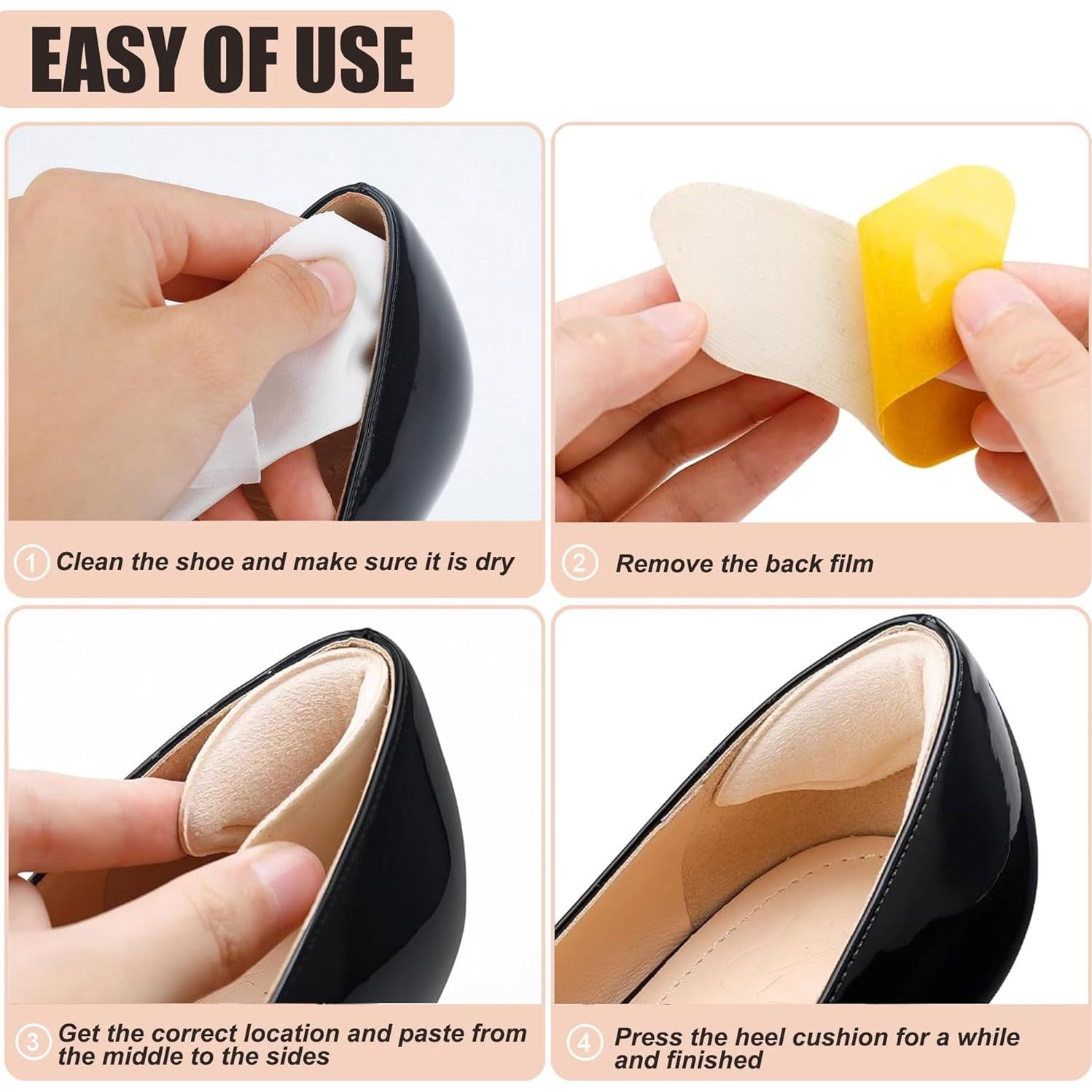 Almohadillas para el Talón Comfowner - 4 Pares Beige