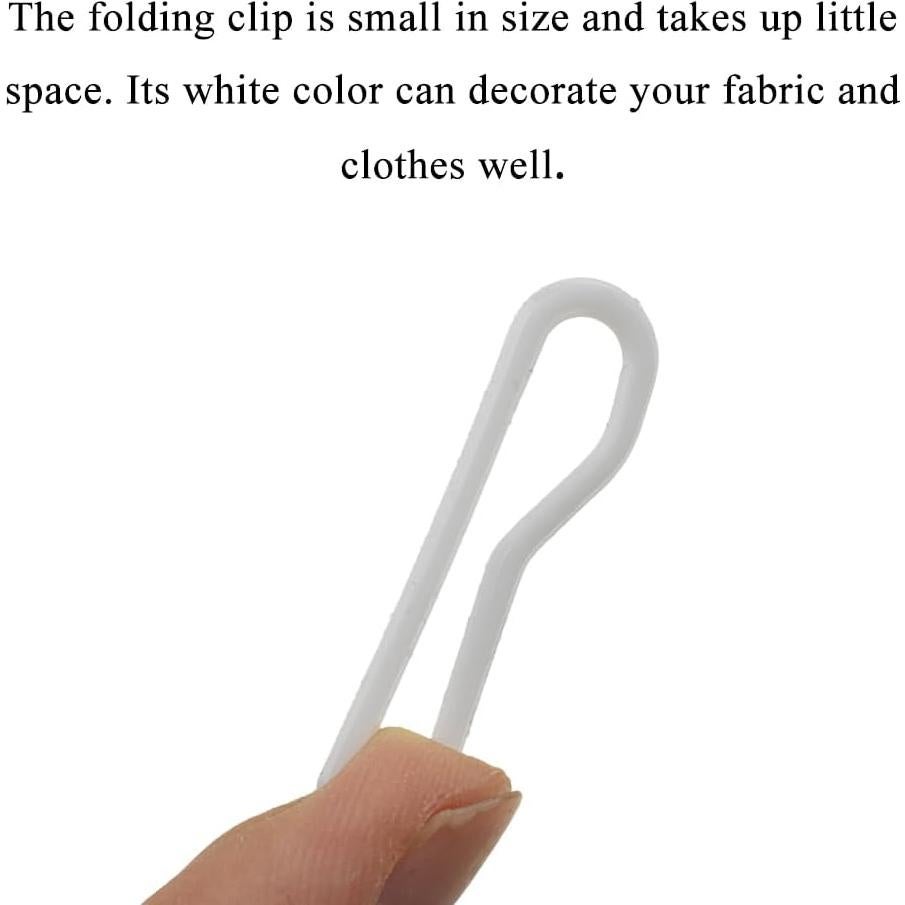 Clip de Cocodrilo HAHIYO 200 Pcs Blanco 35 mm Sin Dientes