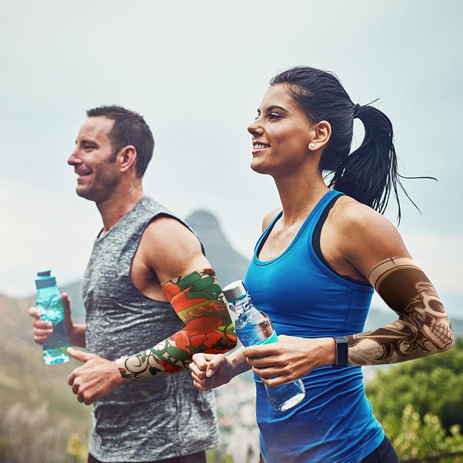 Mangas de Tatuaje YARIEW 12pc Unisex Protección Solar