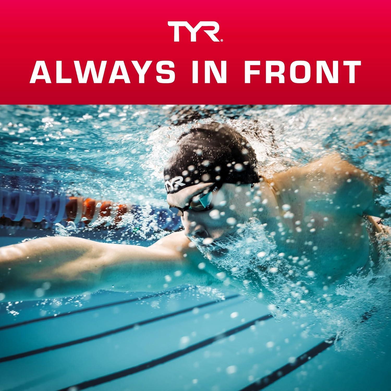 Gorro de natación de silicona TYR LCSL para cabello largo