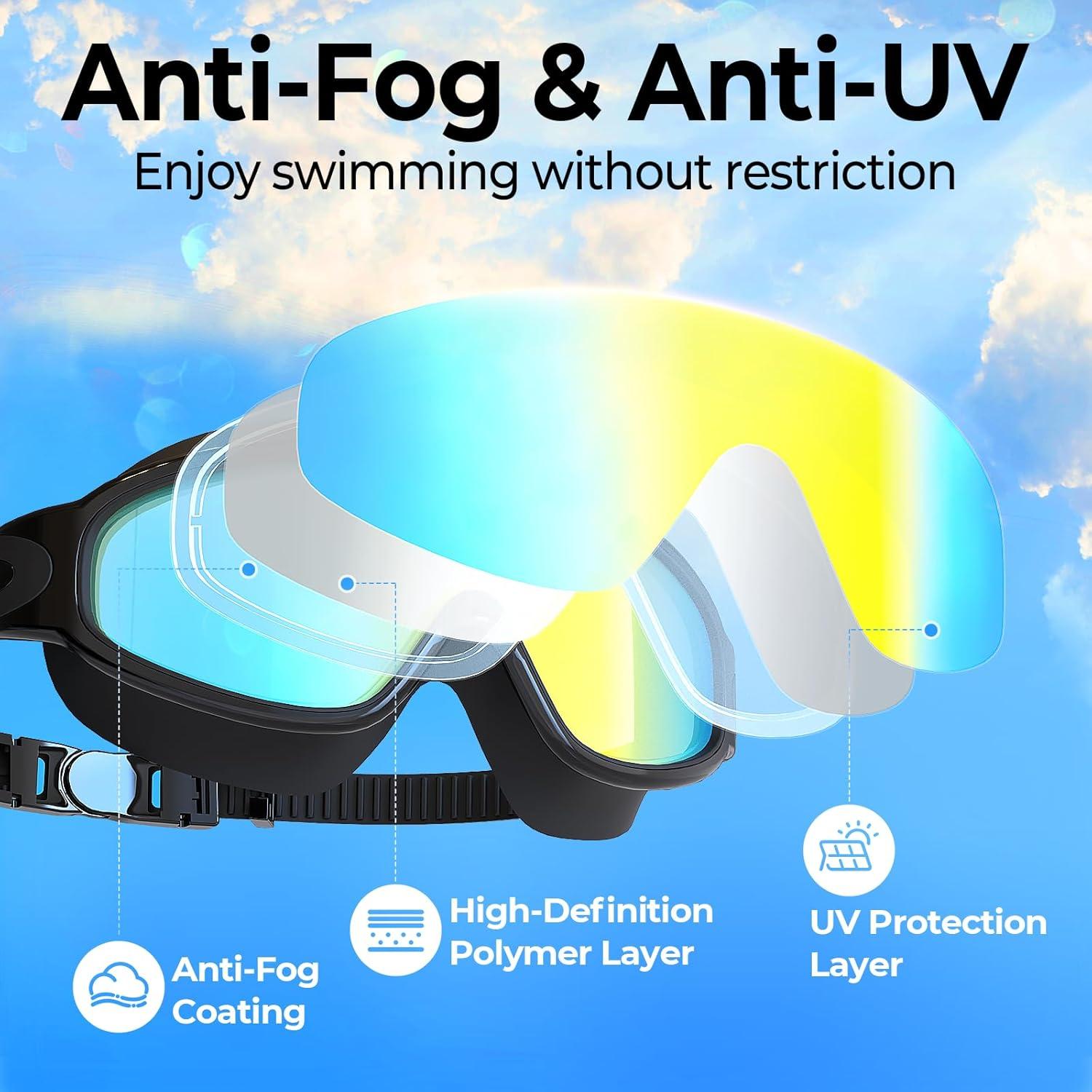Gafas de natación VegoVia Adultas 180° Anti-vaho UV