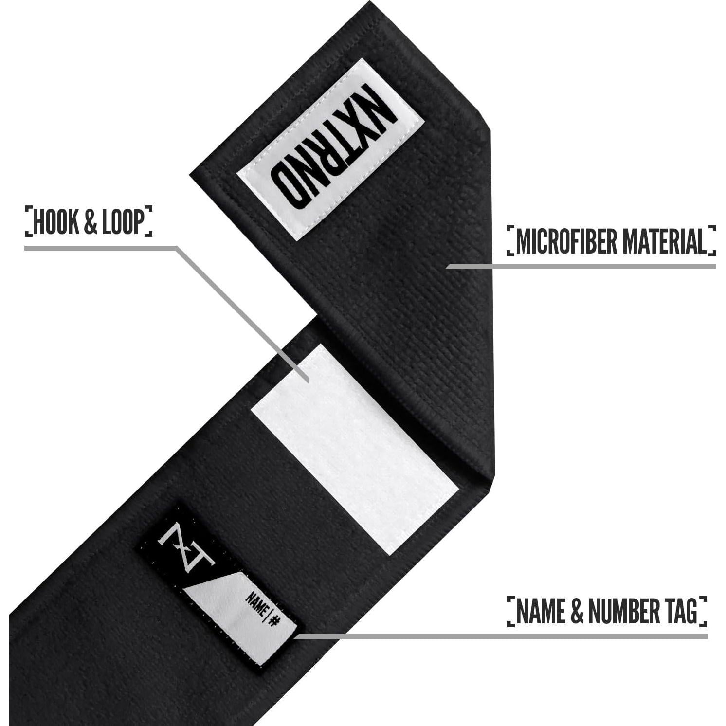 Toalla Deportiva Nxtrnd Streamer Microfibra Negra 61x7.6 cm