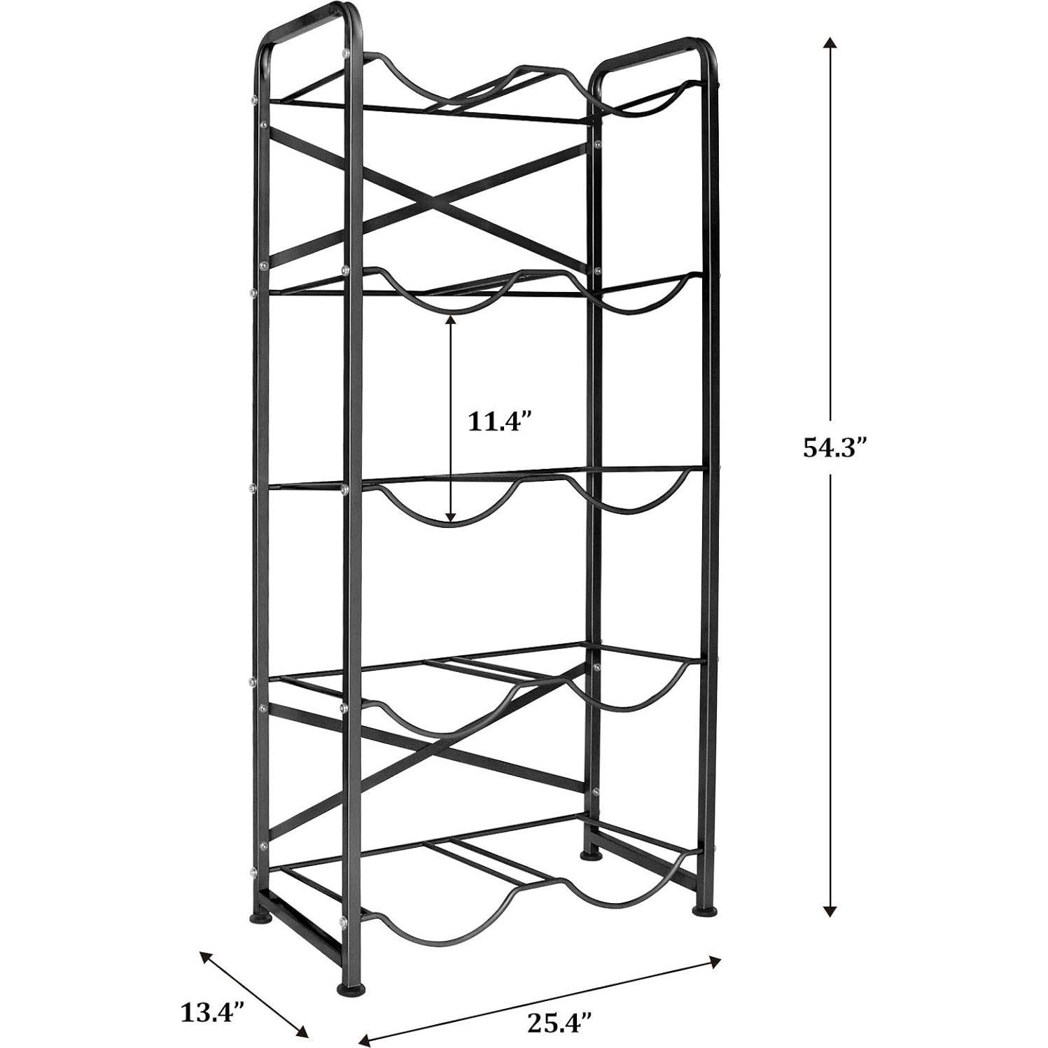 Soporte para Botellas de Agua Ationgle 19L 10 Jarras Negro