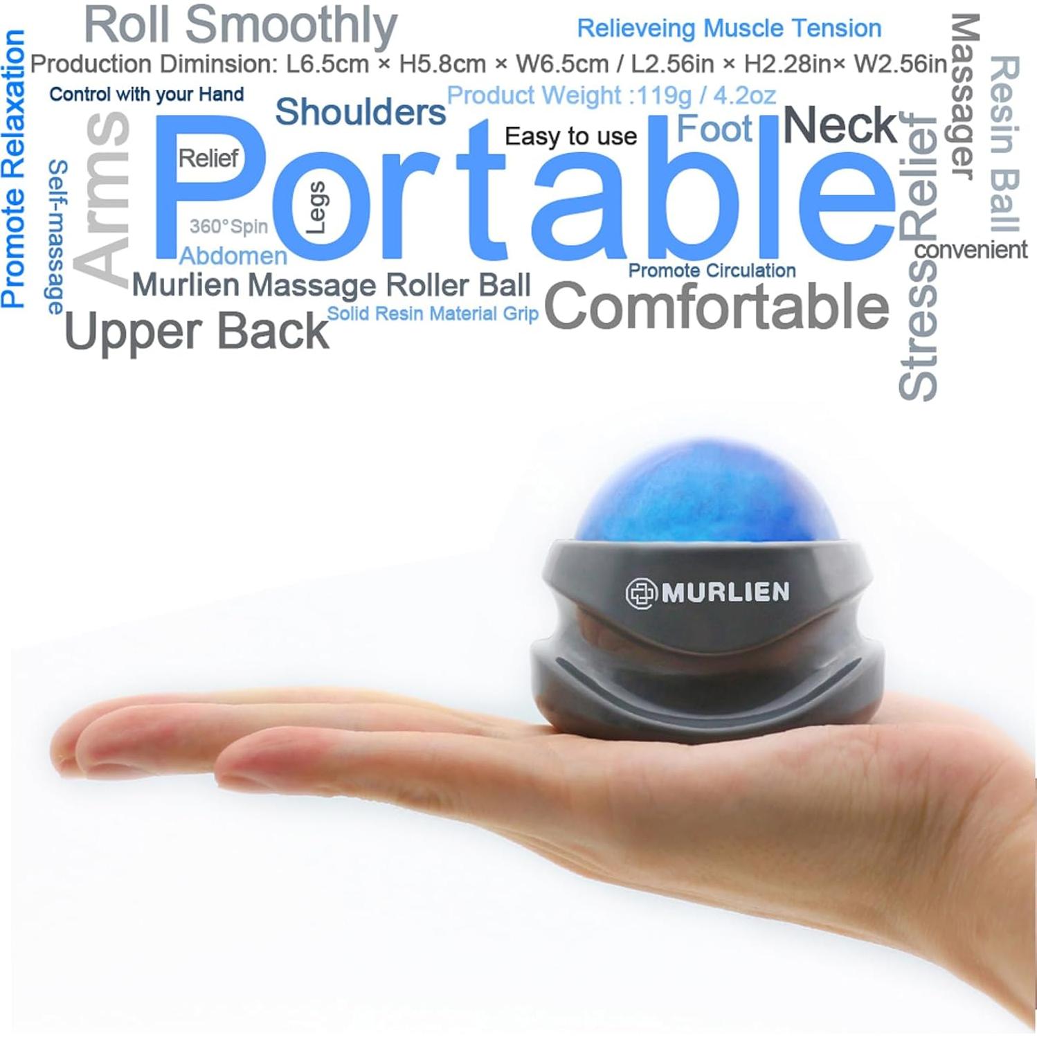 Bola de Masaje MURLIEN 6.5cm Alivio Muscular Ergonómica