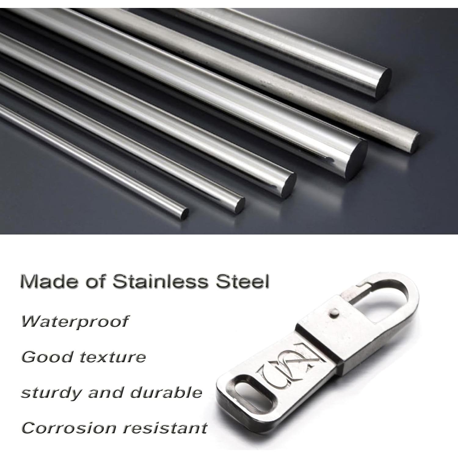 Tirador de Cremallera Zpsolution Acero Inoxidable 38mm Negro