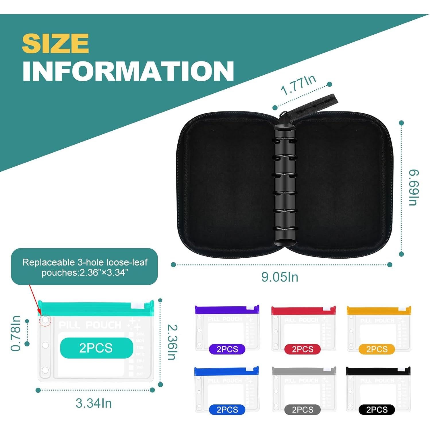 Organizador de Pastillas Timueetech A7-S a Prueba de Agua