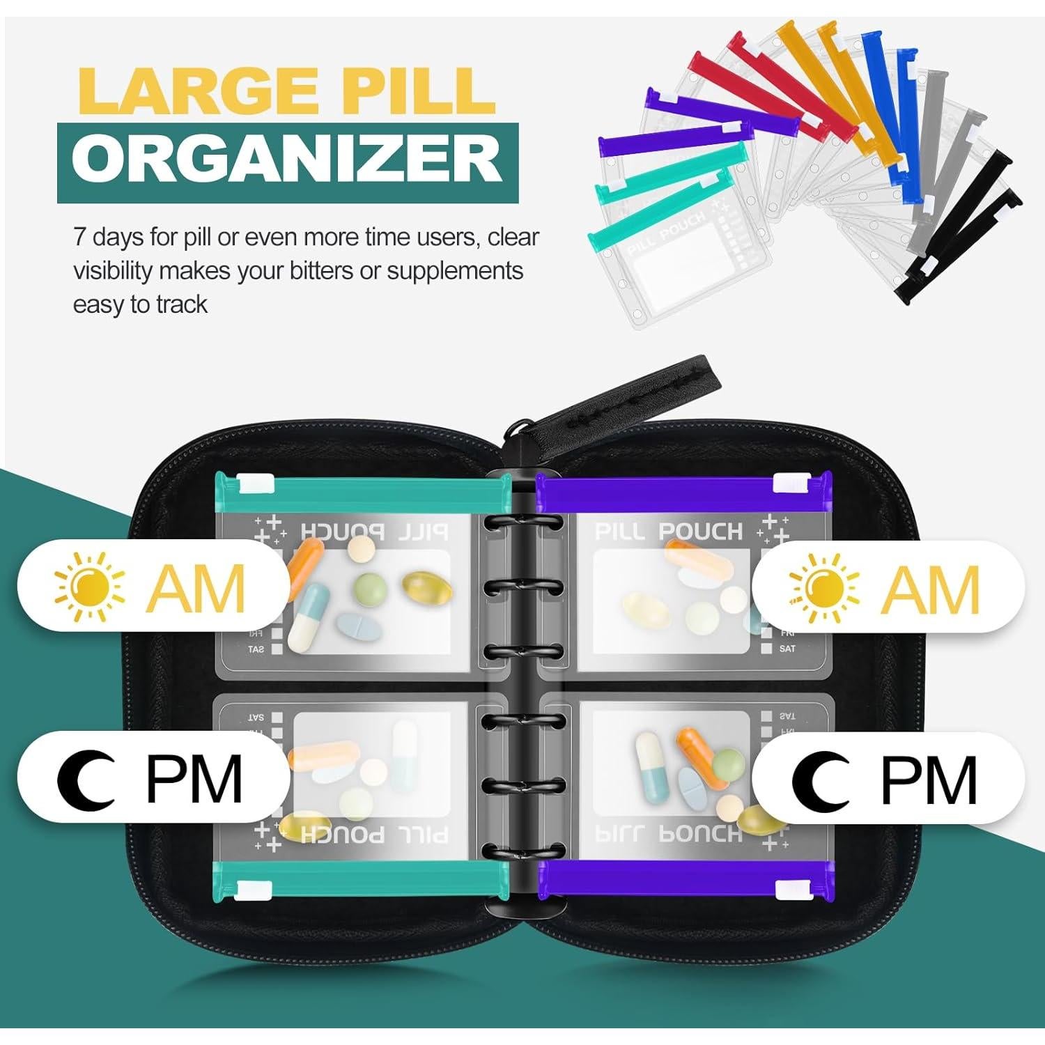 Organizador de Pastillas Timueetech A7-S a Prueba de Agua