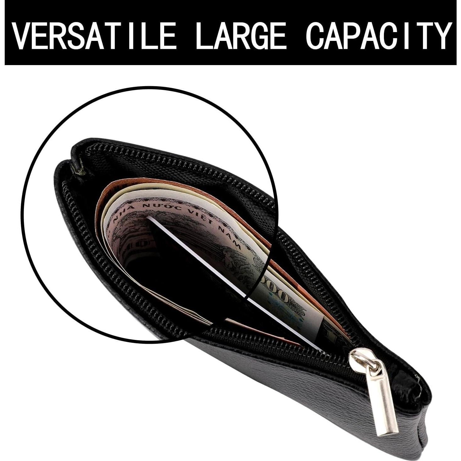 Paquete de 2 Monederos Mini KALIONE de PU Negro