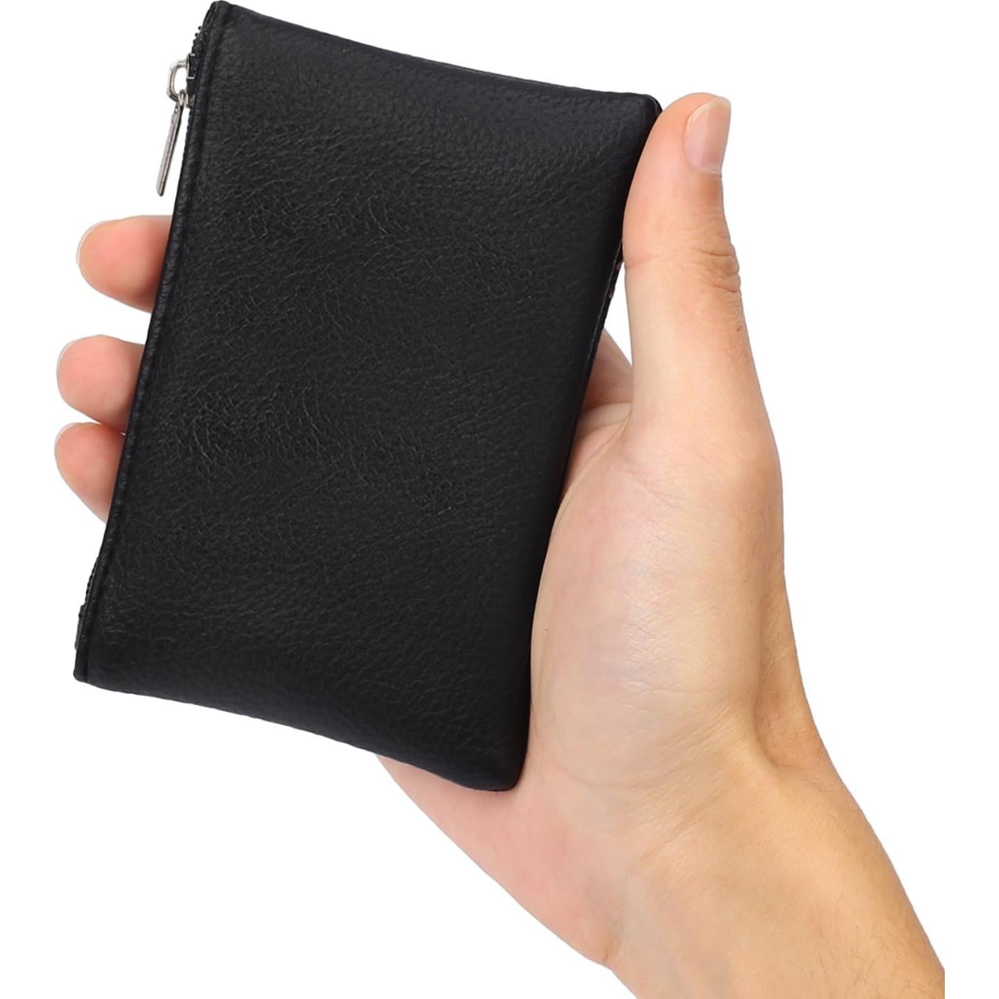 Paquete de 2 Monederos Mini KALIONE de PU Negro