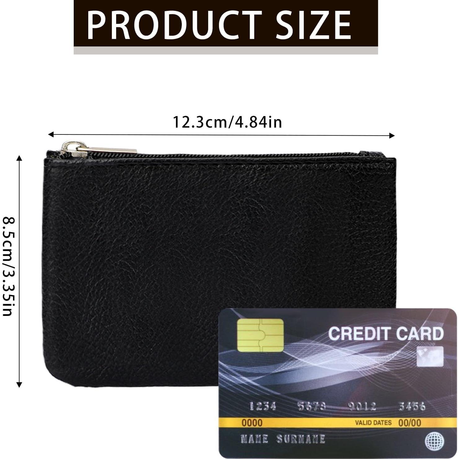 Paquete de 2 Monederos Mini KALIONE de PU Negro