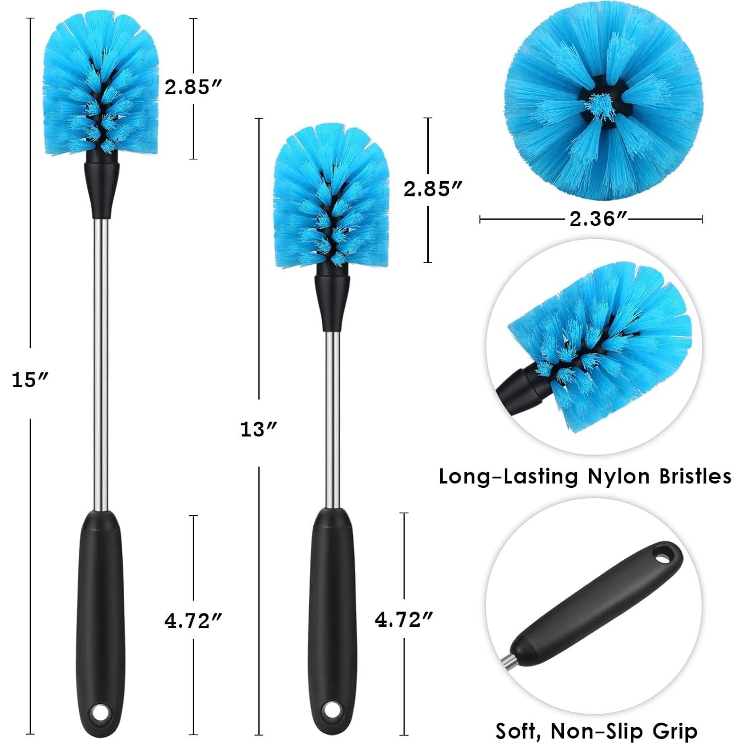 Cepillo para Botellas de Agua MOSOLAN 33 cm - Paquete de 2