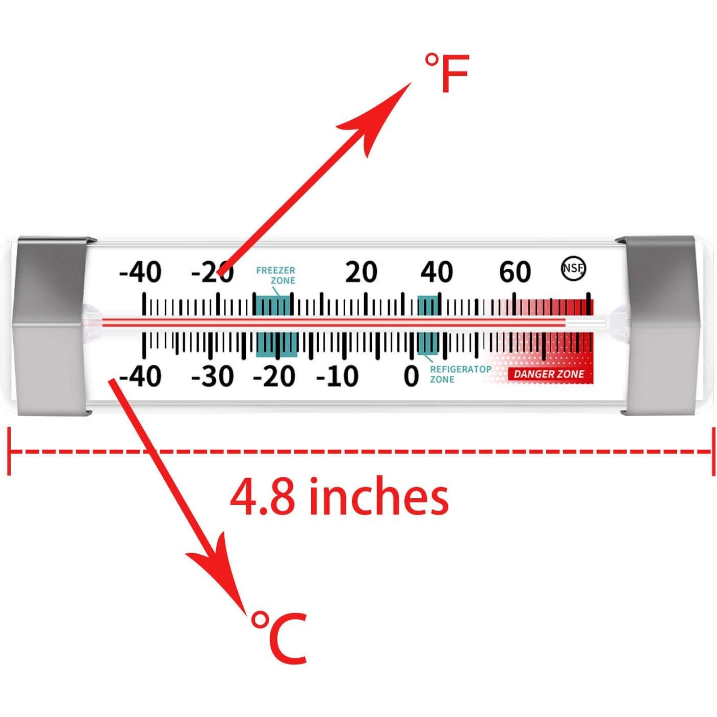 Termómetro de Refrigerador Congelador LinkDm - Paquete de 3