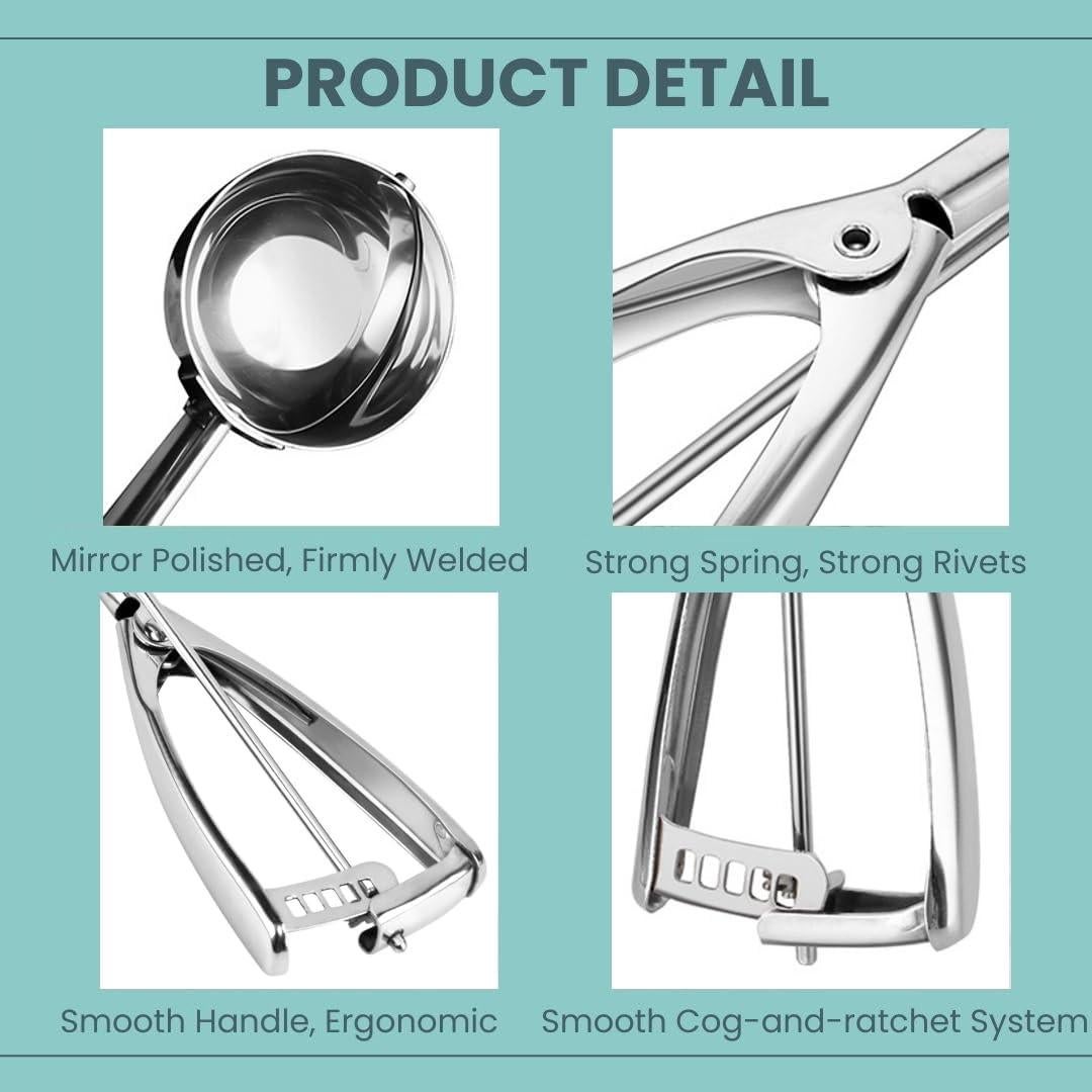 Cucharón de Helado Fuzzelut #12 Acero Inoxidable 80ml