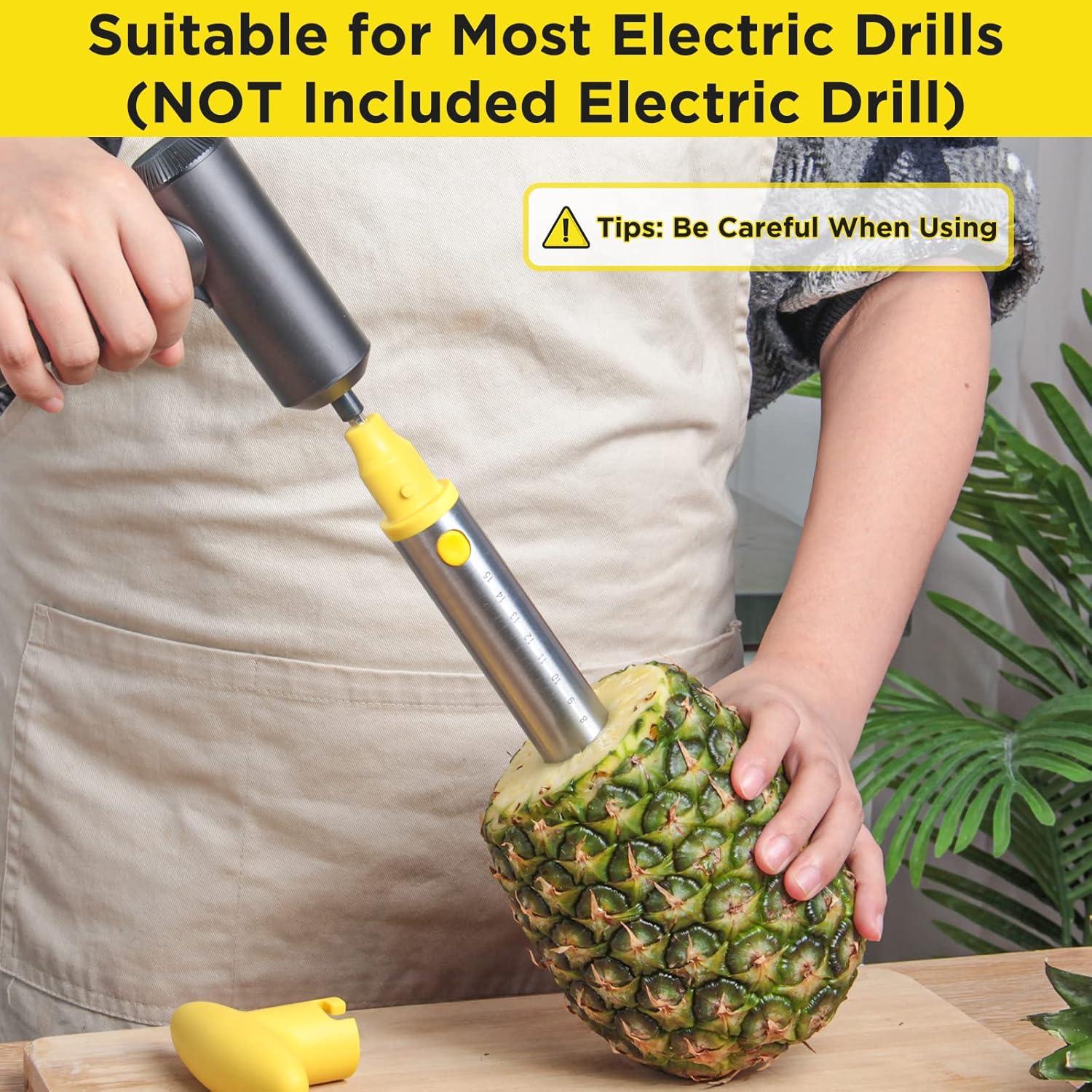 Cortador de Piña YYP Eléctrico y Manual con Cuchillo de Acero